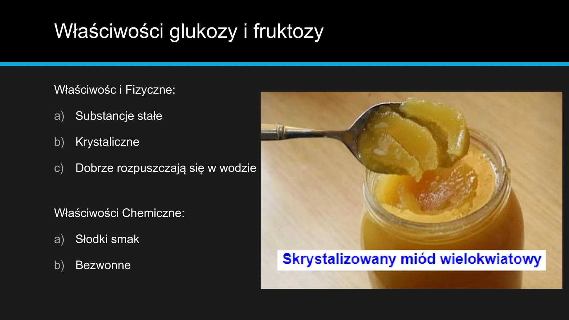 monosacharydy # Co to cukry proste?
Cukry proste, inaczej monosacharydy,
zbudowane z węgla, wodoru i tlenu. To
pojedyncze cząsteczki, które