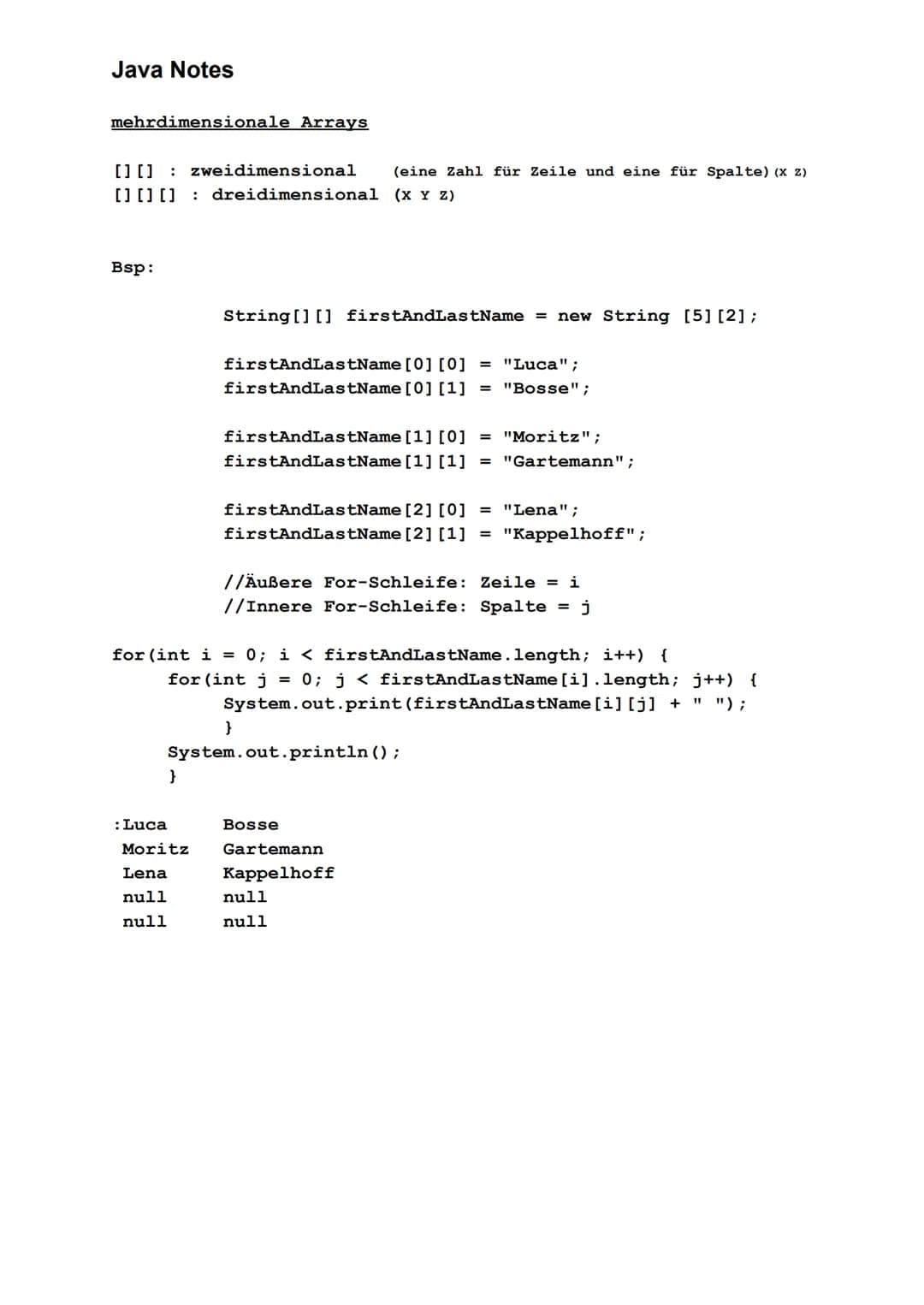 Java Notes
Datentypen
|Datentyp|Wertebereich|
|---|---|
|int|-2^31... 2^31-1|
|double|-1,7* 10^308 ... 1,7 * 10^308|
|long|-2^63... 2^63-1
