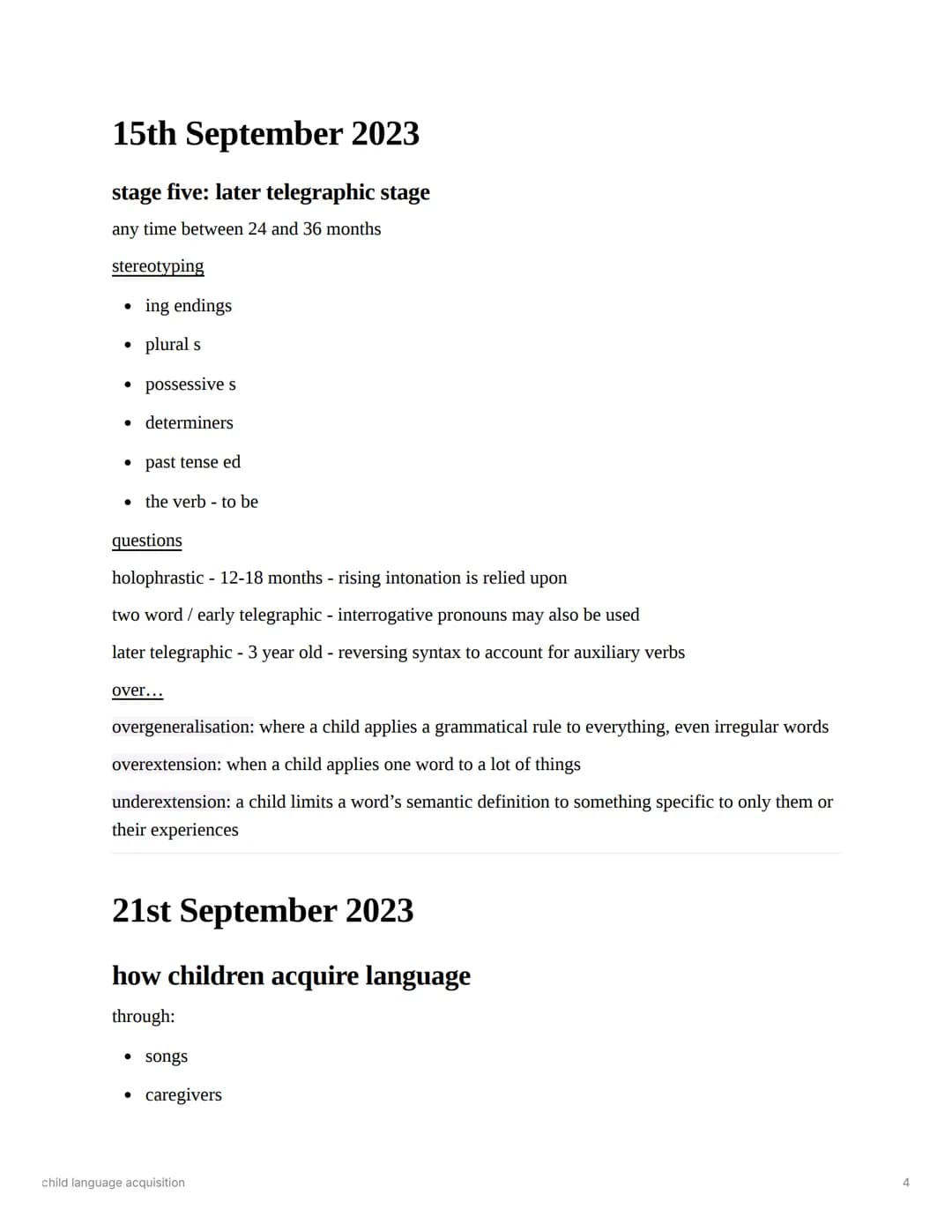 child language acquisition
subject english language
Last edited time @March 11, 2024 7:10 PM
notes paper 1
status ongoing
type notes
▼ con