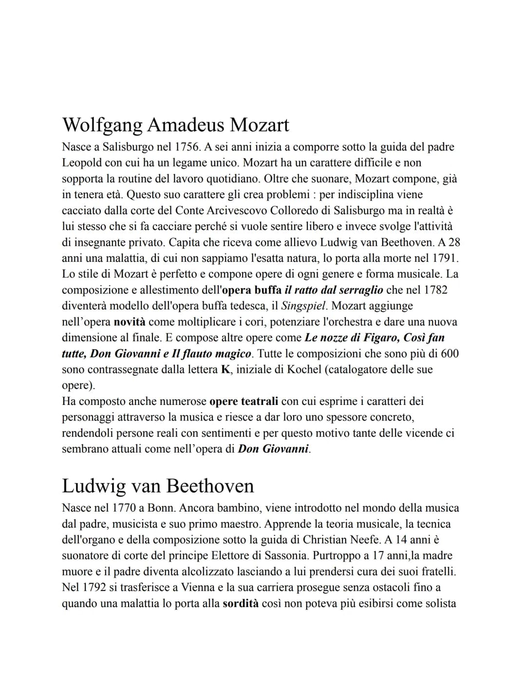 # Classicismo
Il classicismo musicale si colloca tra il 1760 e il 1830 e si ispira molto all'arte
classica e i suoi principi di simmetria,