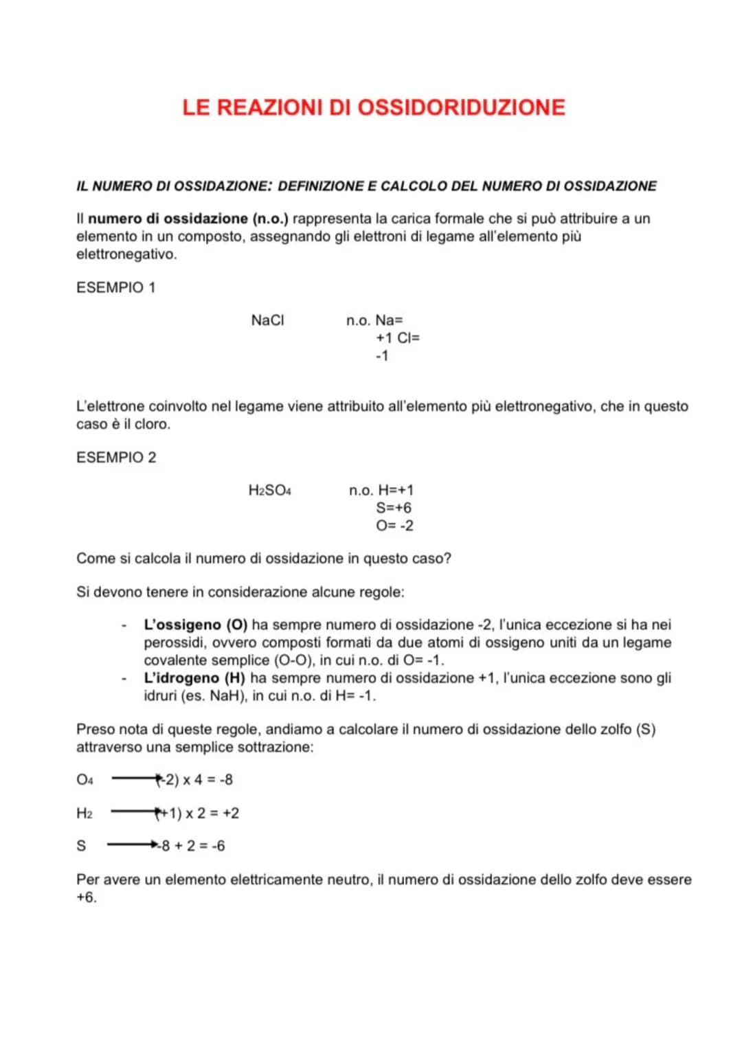 # Chimica # LE REAZIONI DI OSSIDORIDUZIONE
IL NUMERO DI OSSIDAZIONE: DEFINIZIONE E CALCOLO DEL NUMERO DI OSSIDAZIONE
Il numero di ossidazi