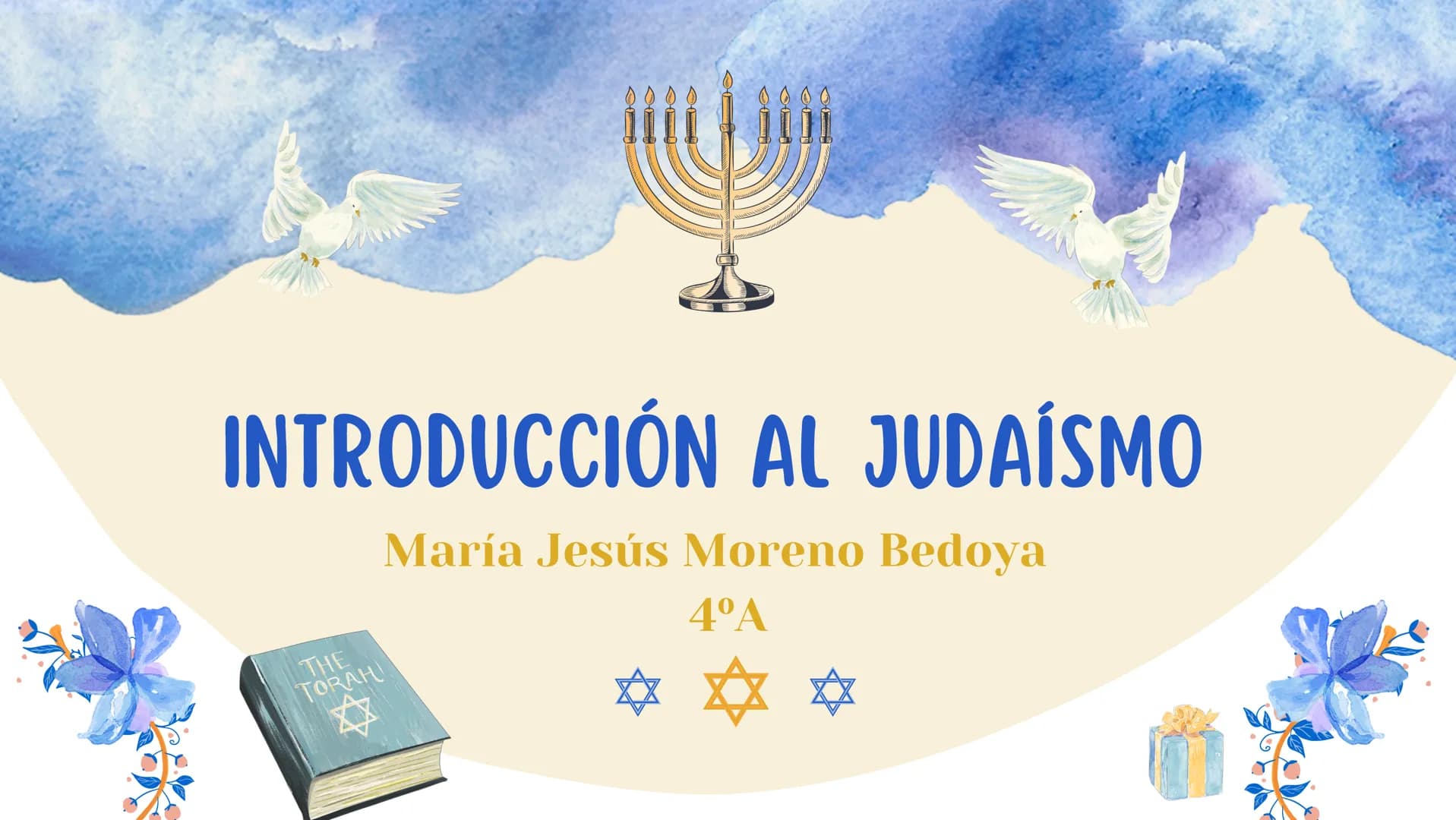 # INTRODUCCIÓN AL JUDAÍSMO
María Jesús Moreno Bedoya
4ºA = EL PAÍS
# CONFLICTO PALESTINA-ISRAEL
## LA NOTICIA
Internacional
GUERRA ENTR