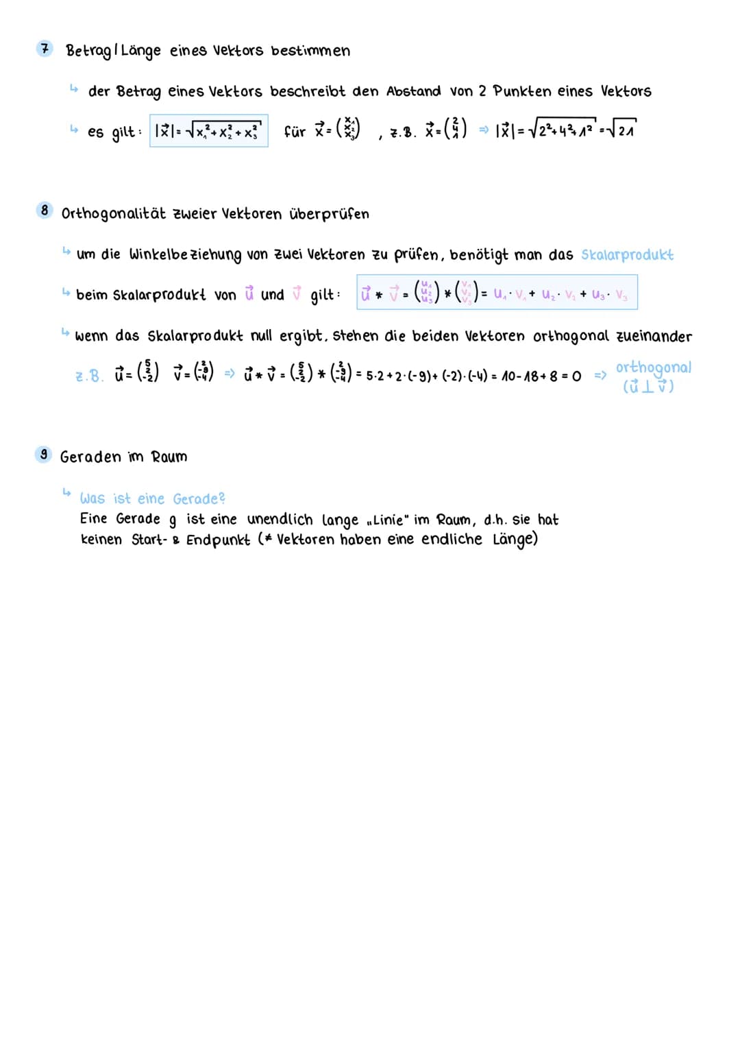 # VEKTOREN (analytische Geometrie)
Was ist ein Vektor?
Ein Vektor AB beschreibt die Verschiebung eines Punktes A zu einem Punkt B
und er w