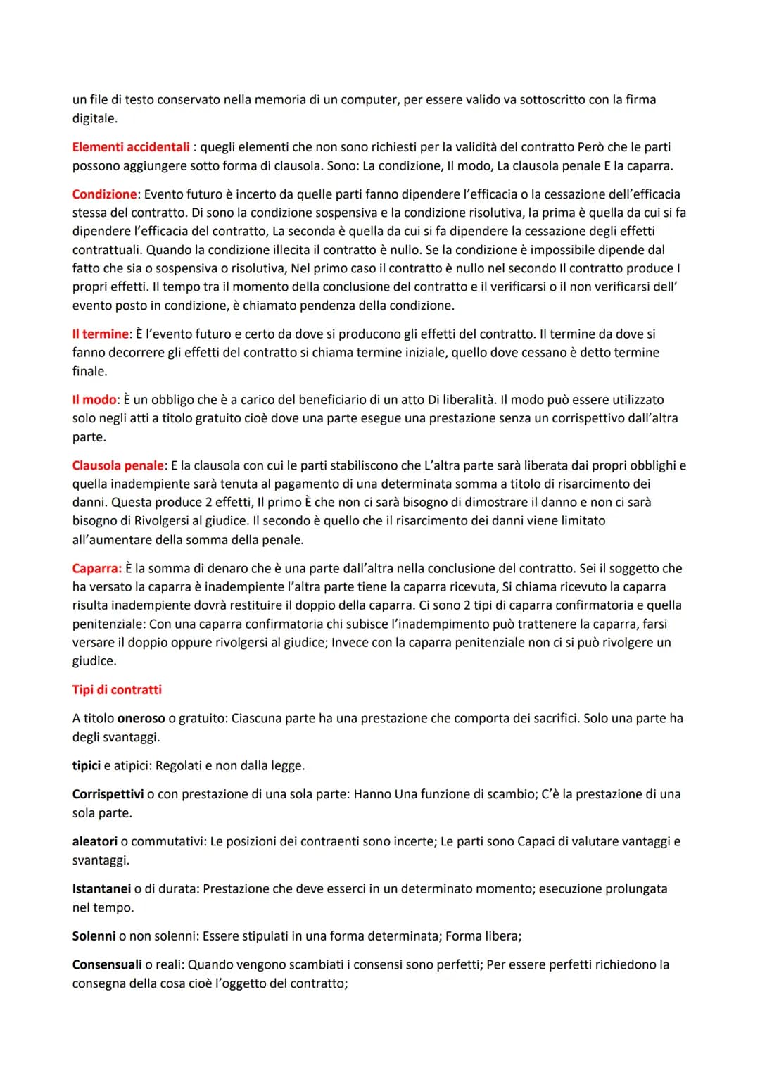 Diritto
Il contratto è l'accordo di 2 o più parti per costituire, modificare, o estinguere un rapporto giuridico
patrimoniale. Alla base de