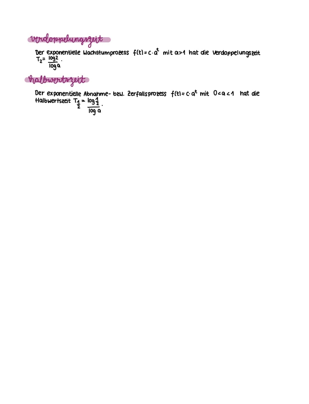 # exponentialfunktionen
exponentialfunktion zur
basis a
a und c seien reelle zahlen, a>0, a ≠ 1. Dann bezeichnet man die Funktion f(x)= c⋅