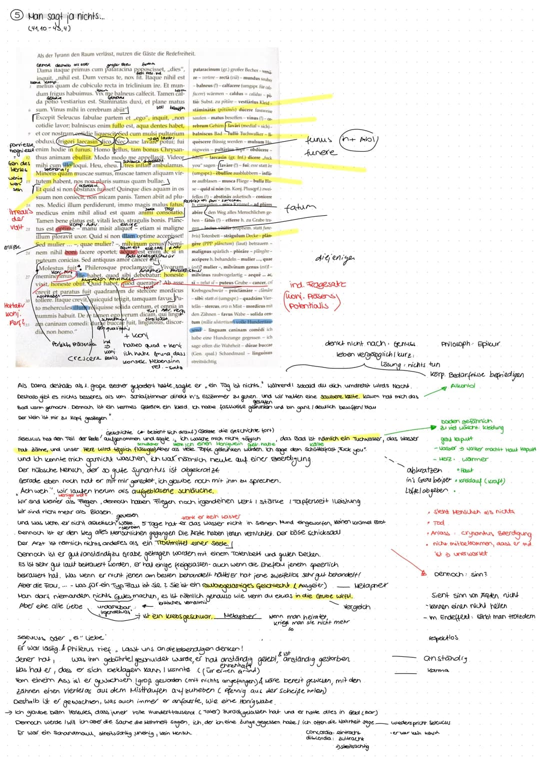 # Das Gastmahl des Trimarchio
Ouvertüne im Bod
Von einem Sklaven Agamemnons werden Encolpius, Ascyltus und Giton auf ein Gast-
mahl des r