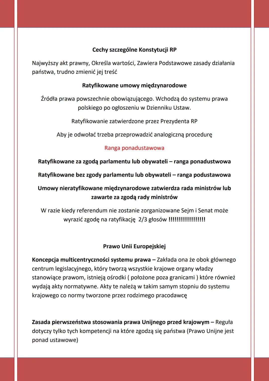 # Źródła Prawa
K3.T3.R2
Akty prawa Normatywne
Akty Prawa:
Powszechnie obowiązującego - ustanawiają je organy władzy np. parlament,
normy