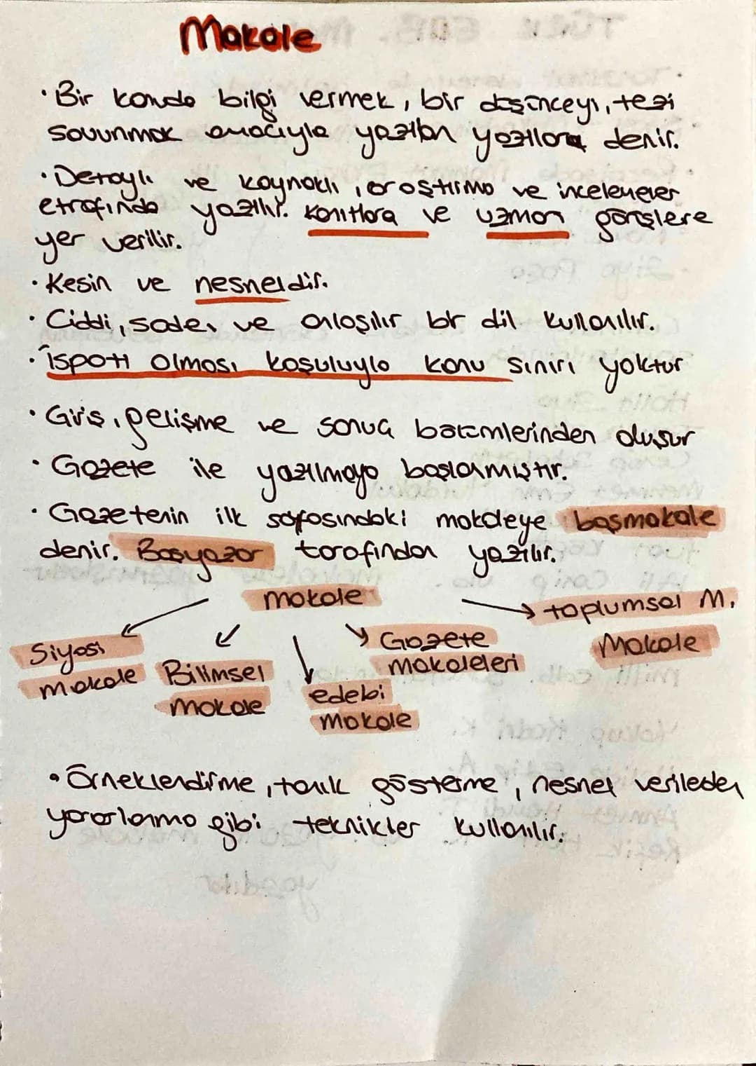 # Makale
•Bir kande bilgi vermek, bir dşünceyi, tezi
Souunmok araciyle yazılan yozora denir.
•Detaylı ve koynoklı, orostimo ve incelenerer