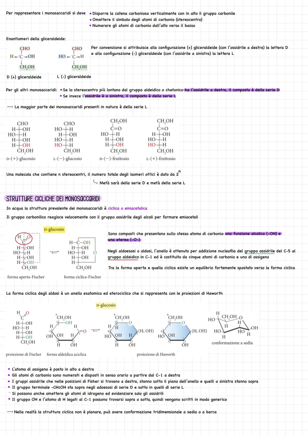 # I carboidrati
STRUTTURA
I carboidrati o glucidi sono biomolecole monomeriche o polimeriche costituite da Due o più gruppi idrossido (-OH)