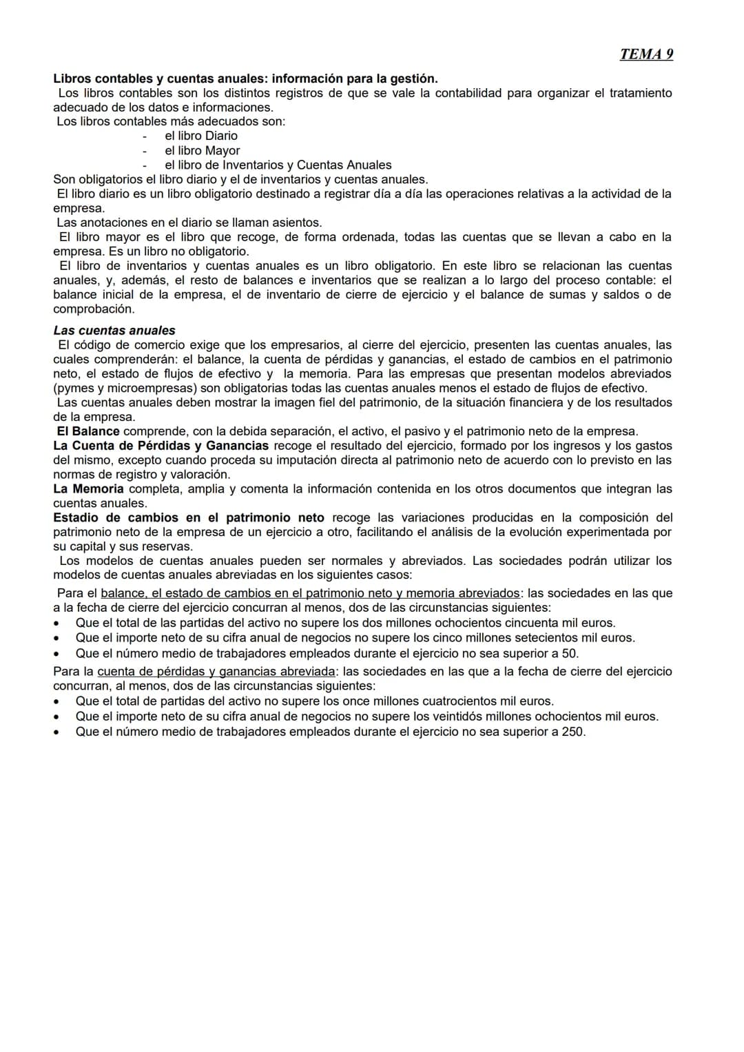 TEMA 9
PATRIMONIO. BALANCE Y CONTABILIDAD. INFORMACIÓN PARA LA
GESTIÓN.
1. Concepto de patrimonio. Composición y valoración.
El patrimoni