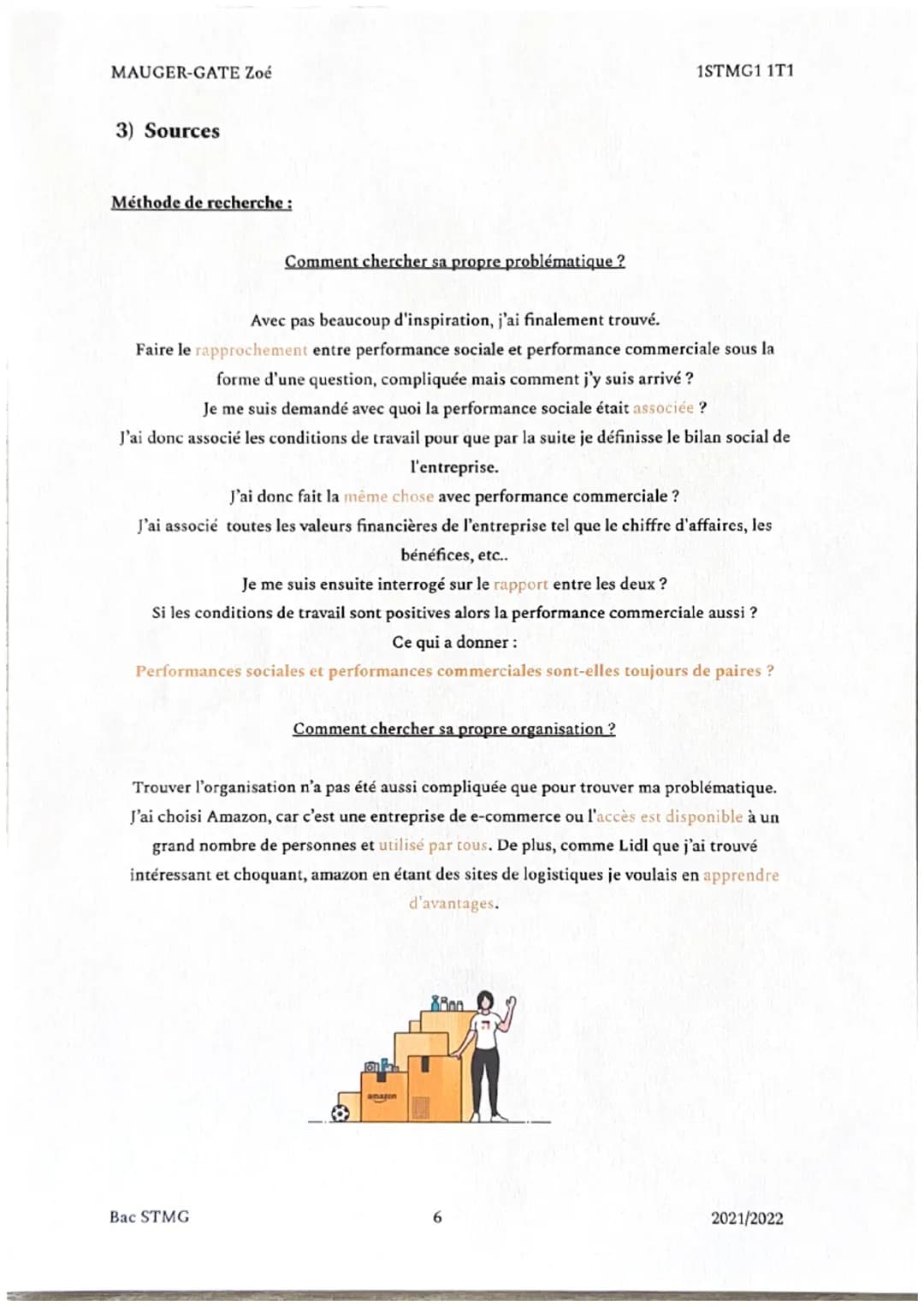 MAUGER-GATE Zoé
1STMG1 1T1
ETUDE DE GESTION
amazon
L'entreprise mondiale américaine de e-commerce
Bac STMG
1
2021/2022 MAUGER-GATE Zo