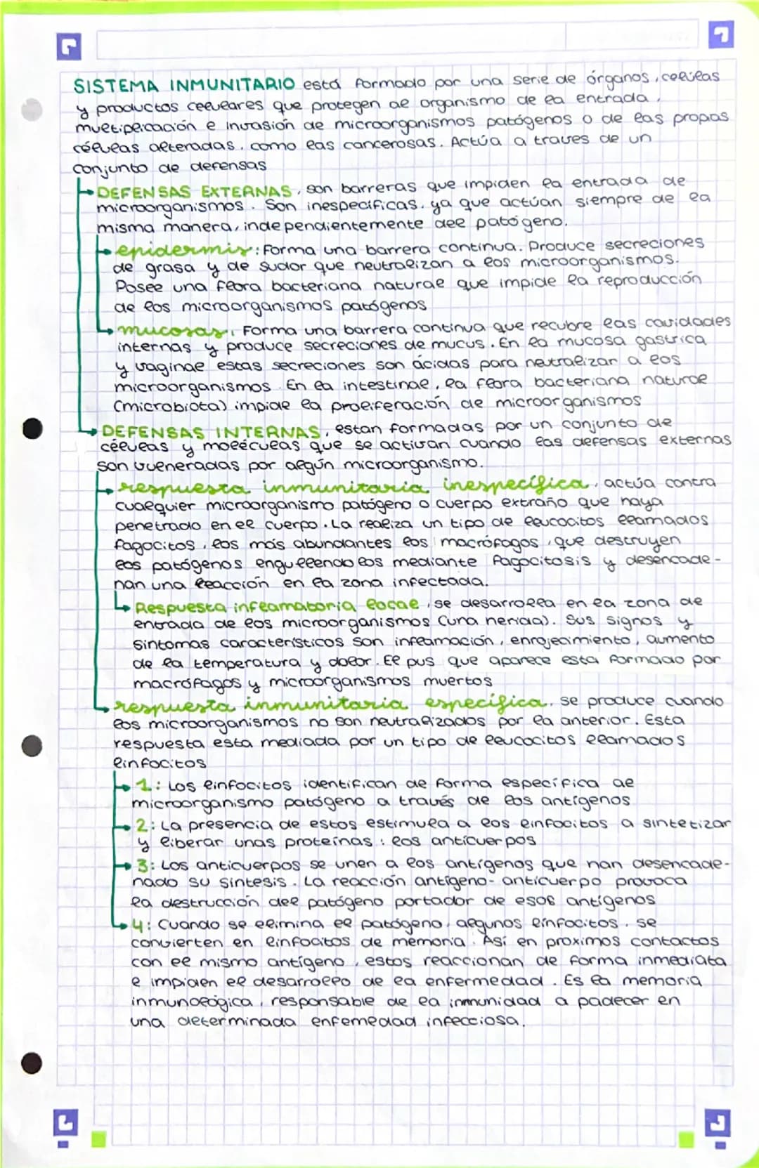 # REPASO EXAMEN BIOLOGIA UD. 2Y3
- unidad. 2.
EL SISTEMA INMUNITARIO; LA SALUD Y LA ENFERMEDAD
LA SALUD es un estado de bienestar y equil