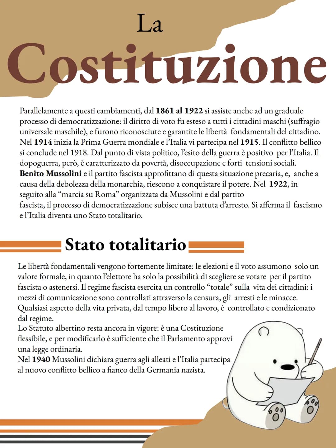 # La
# Costituzione
## I caratteri
La Costituzione può avere diverse caratteristiche in base
alla modalità di emanazione, la Costituzione