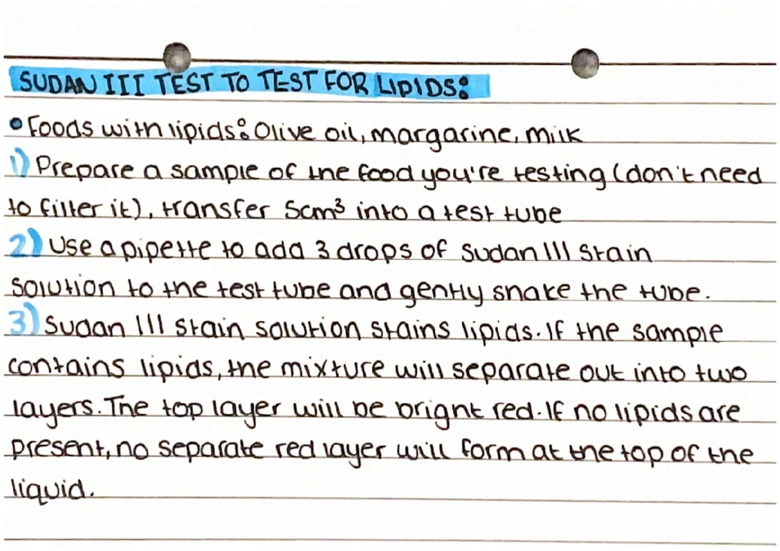 # food tests
BENEDICTS TEST TO TEST GLUCOSE:
* Foods with glucose:biscuits, cereal, bread.
1) Prepare a food sample and transfer scm³ int