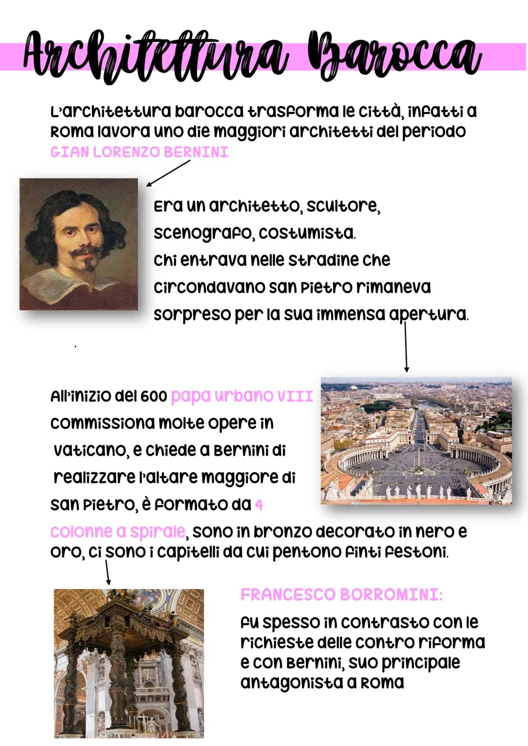 # Architettura Barocca
L'architettura barocca trasforma le città, infatti a
Roma lavora uno die maggiori architetti del periodo
GIAN LORENZ
