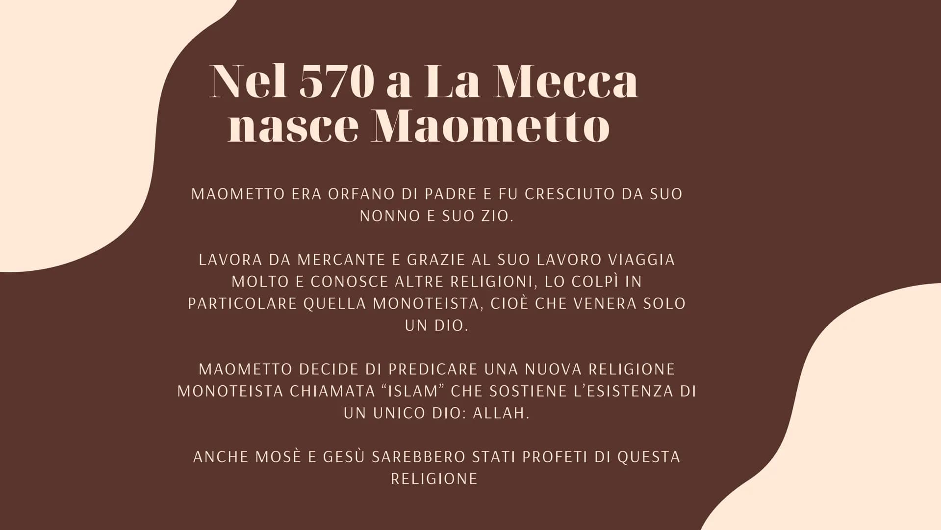 MARGHERITA
Gli arabi Nel VII sec.
inizia
l'espansione
degli arabi
Gli Arabi erano un popolo nomade proveniente dalla
penisola Arabica.
Si