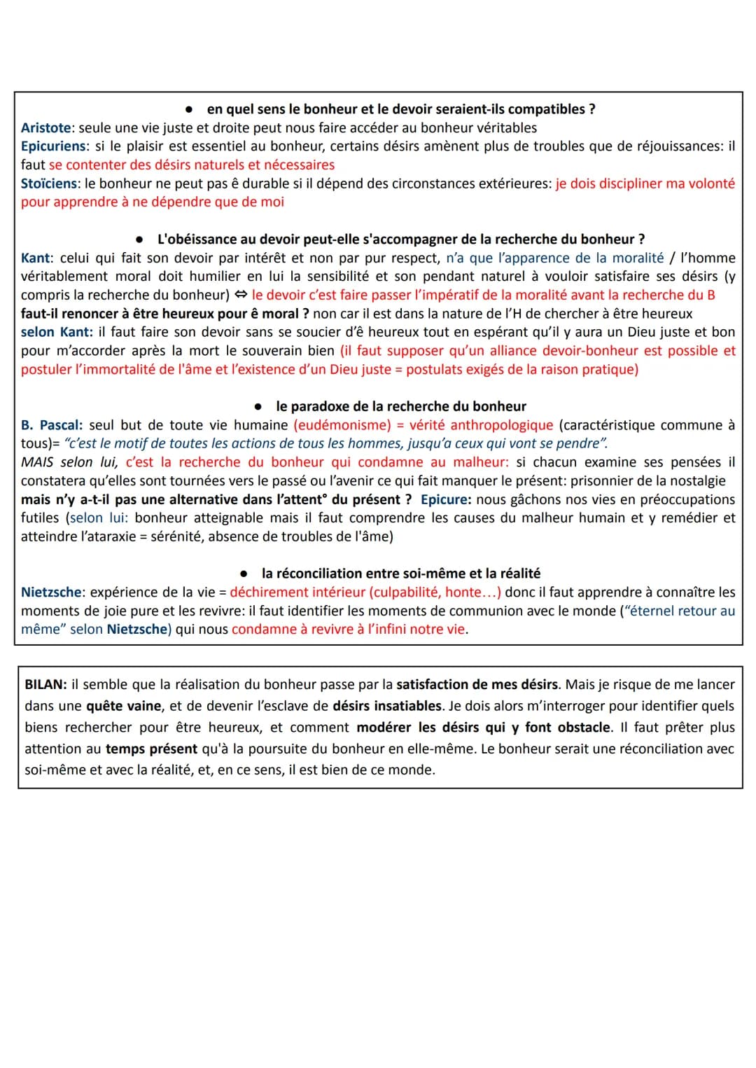 # THÈME 2: LE BONHEUR
ethymologiquT: évoque d'abord le hasard "heur" et la fortune: "bonne fortune", synonyme de chance / relève de
croyanc