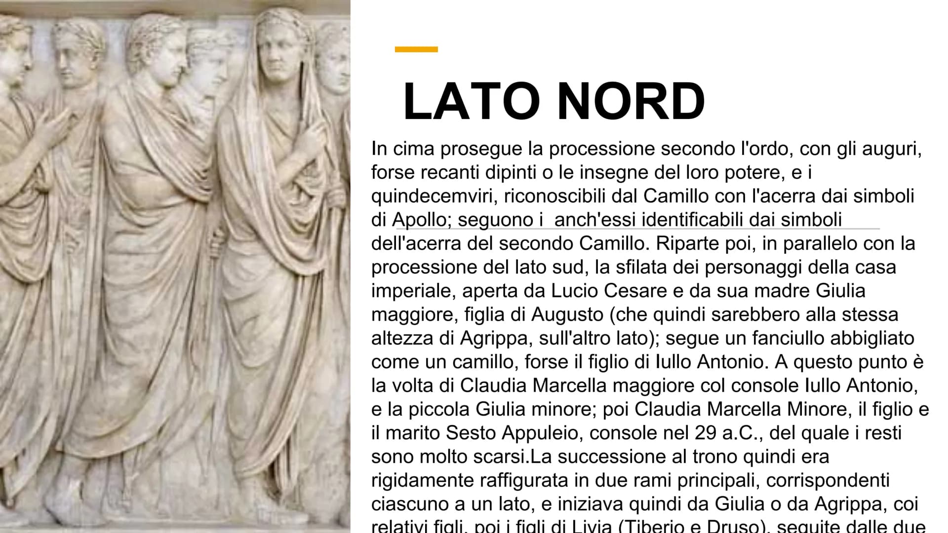 # ARA PACIS
Altare della pace di Augusto # LE ORIGINI
II 4 luglio del 13 a.C., infatti, il Senato decise di costruire un altare dedicato a