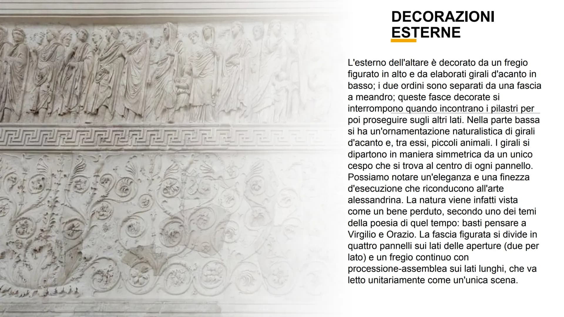 # ARA PACIS
Altare della pace di Augusto # LE ORIGINI
II 4 luglio del 13 a.C., infatti, il Senato decise di costruire un altare dedicato a
