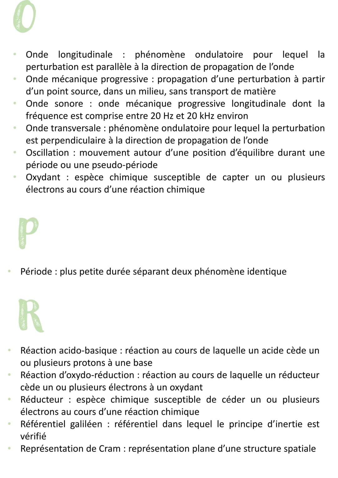 # Définition physique-
chimie
A
* Acide aminé espèce comportant au moins les 2 groupements
fonctionnels: acide carboxylique et amine