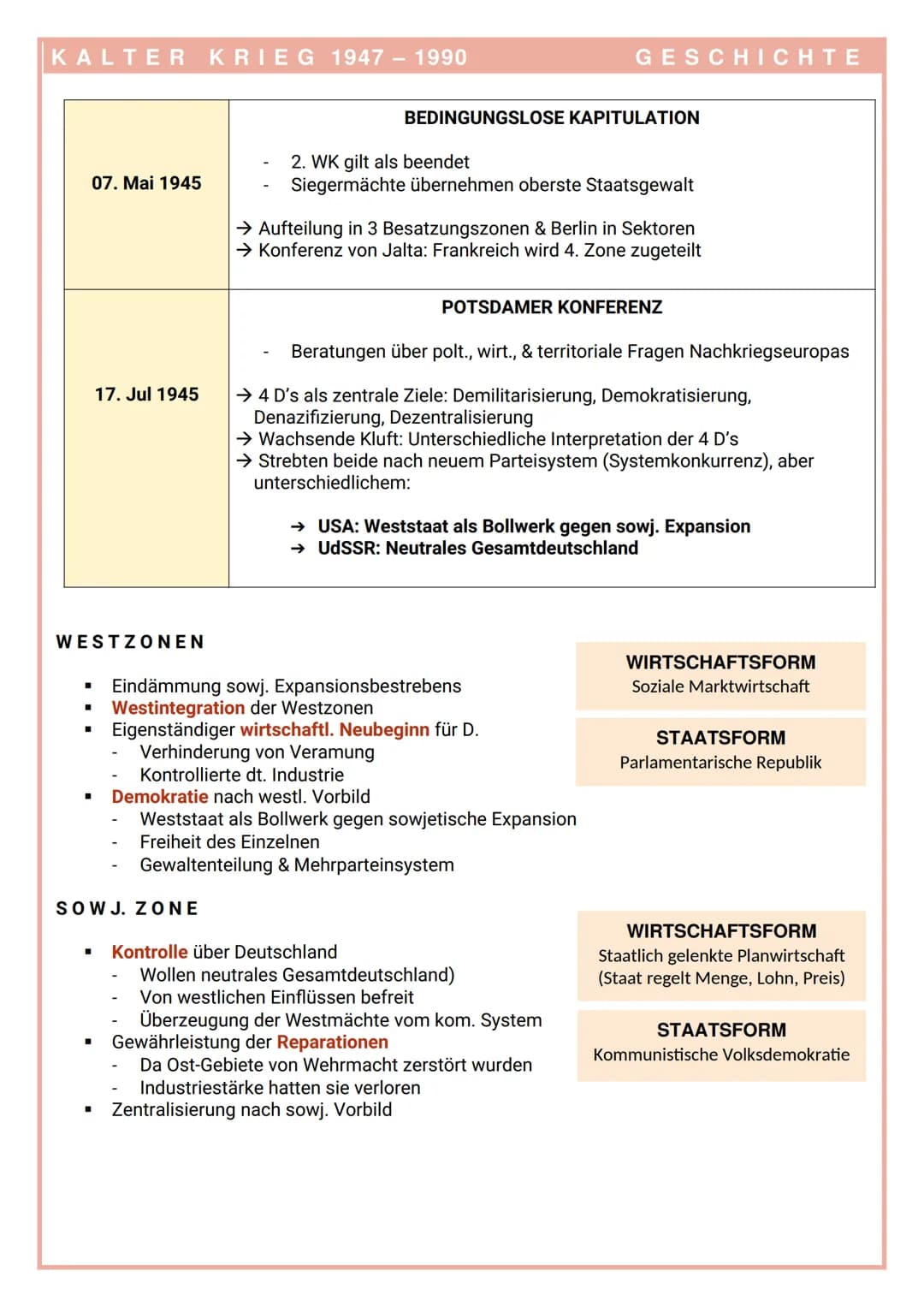 # KALTER KRIEG 1947-1990
GESCHICHTE
# AUSBRUCH DES KRIEGES
„USA als zum Imperialismus geneigte Macht, die mit Politik der offenen Tür die