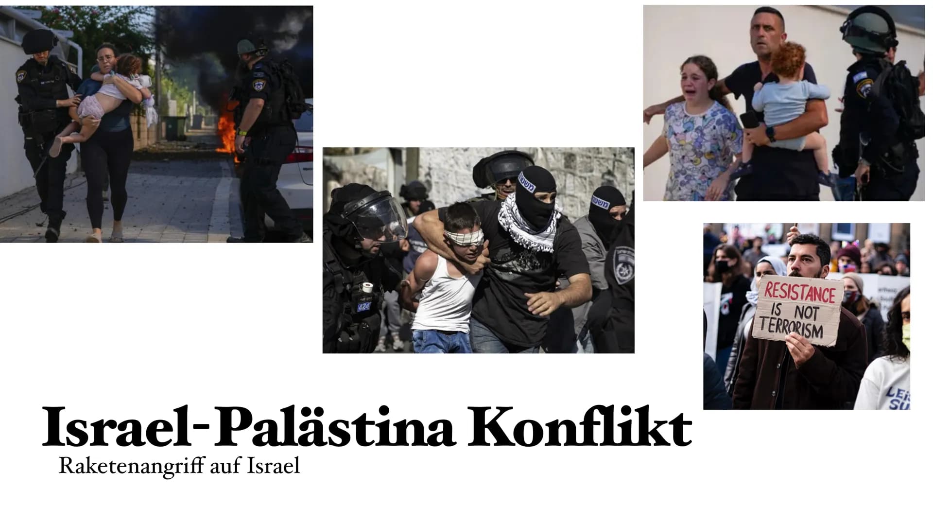 424
משטר
משטח
# Israel-Palästina Konflikt
Raketenangriff auf Israel
RESISTANCE
IS NOT
TERRORISM
LER
Su # Gliederung
* Vorgeschichte
