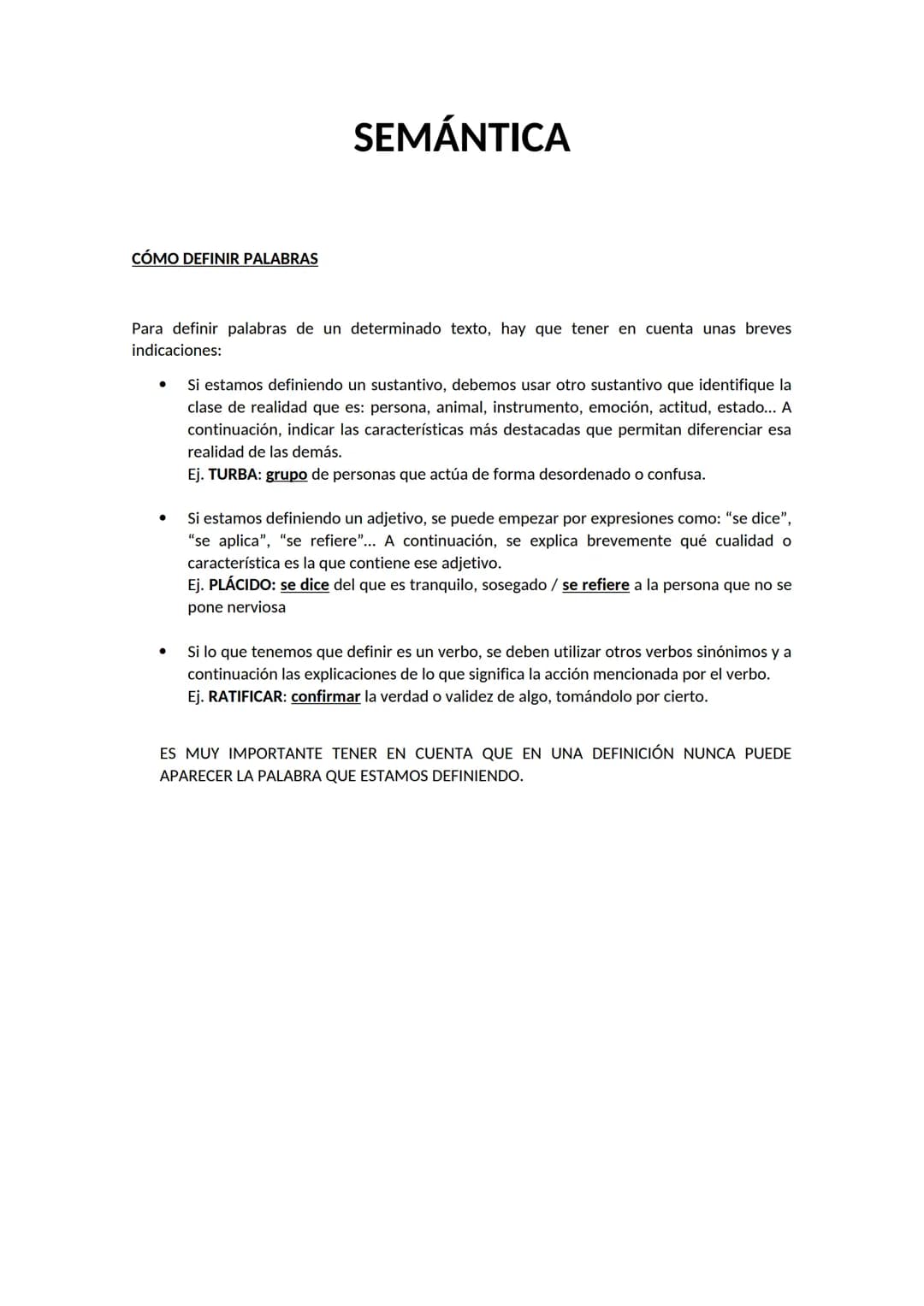 # LIBRO DE 2º DE
# BACHILLERATO
CURSO 2025-2026
TERE LASTRA # SEMÁNTICA
CÓMO DEFINIR PALABRAS
Para definir palabras de un determinado t