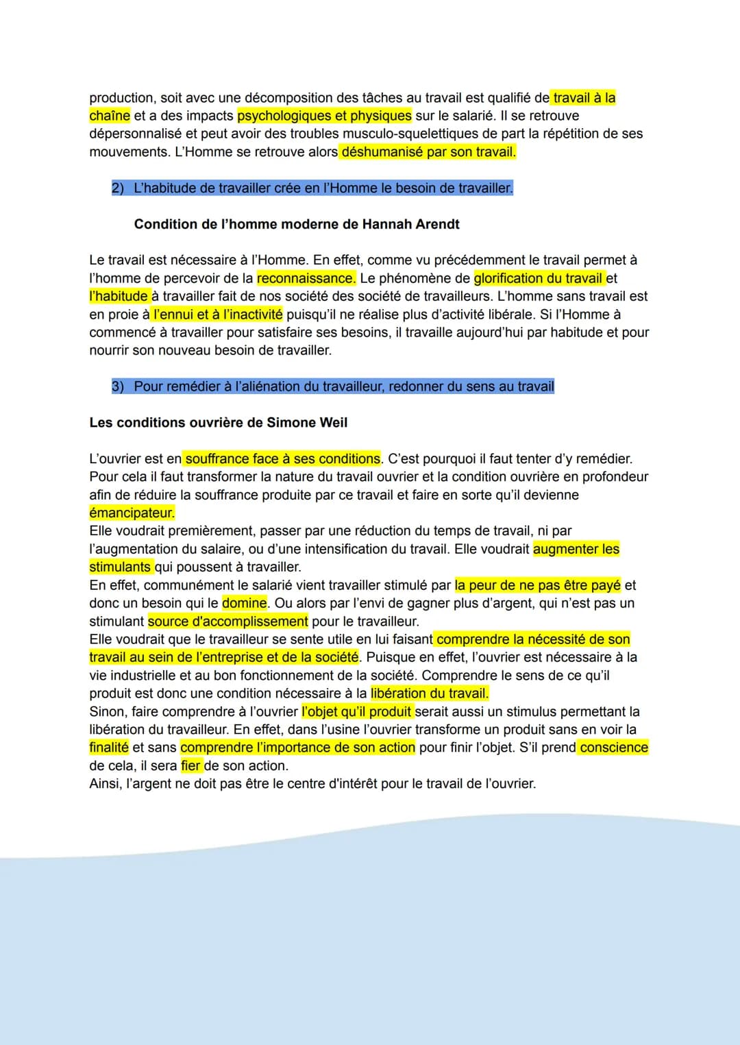 # Le travail
DÉFINITIONS
Travail : ( tripalium : instrument de torture ) il serait une peine, un fardeau que l'homme
chercherai à fuir
to