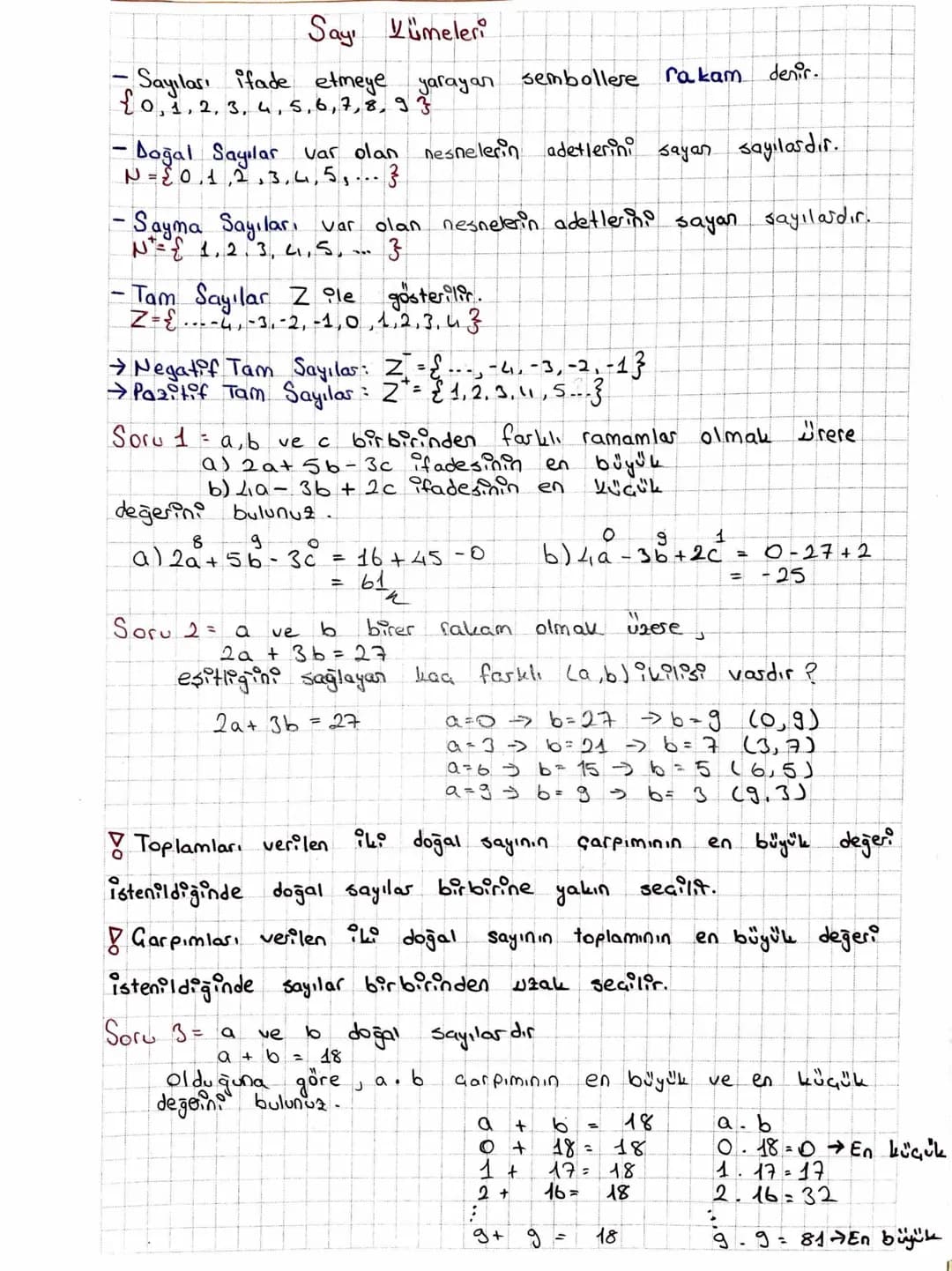 # Sayı Kümeleri
- Sayıları ifade etmeye yarayan sembollere rakam denir.
{0,1,2,3,4,5,6,7,8,9 3
- Doğal Sayılar var olan nesnelerin adetler