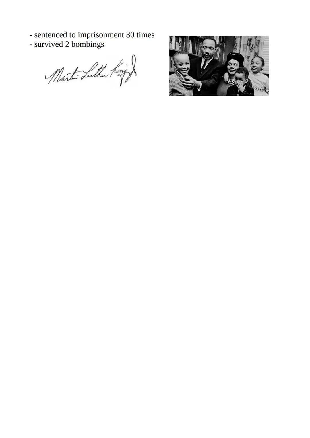 ## Martin Luther King Jr.
life:
- born on 15.01.1929 in Atlanta, USA
- murdered on 04.04.1968 in Memphis,
USA
- US American pastor and civi