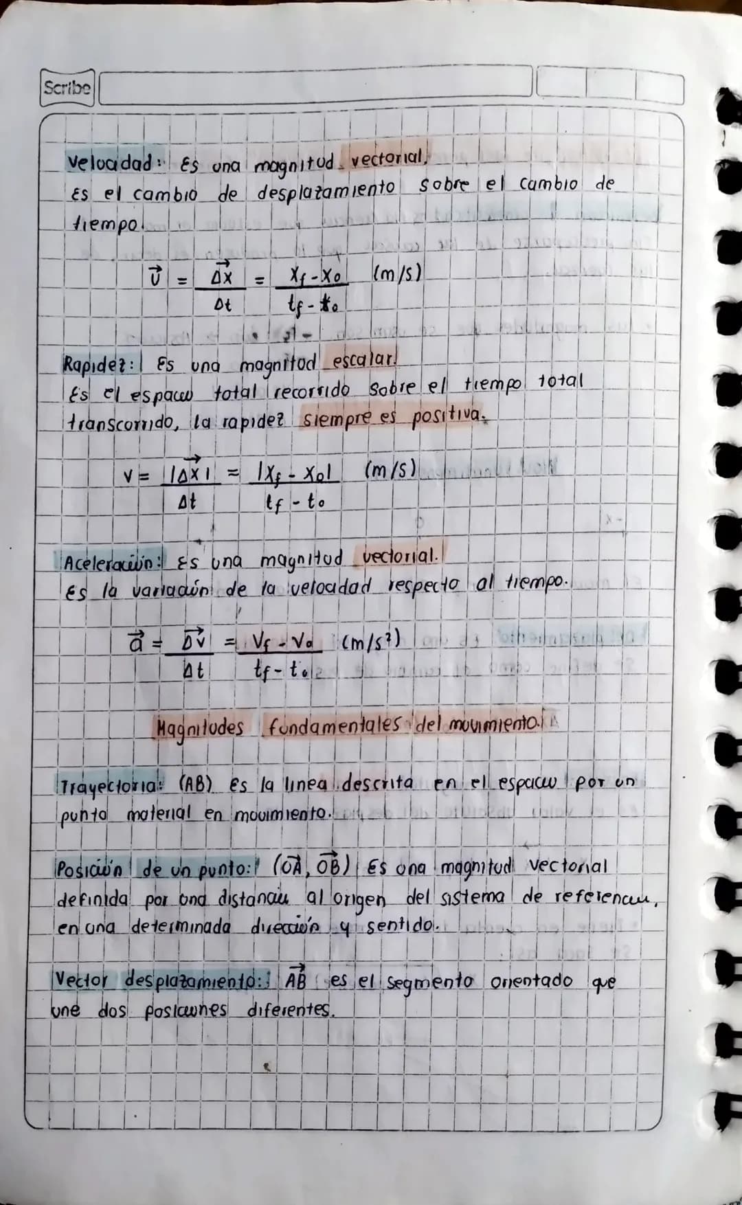 Scribe
Estudio
de los prinapales movimientos. (cinematica)
Definición de cinematica: es la gencin que estudia el movimiento
Sin preocupars