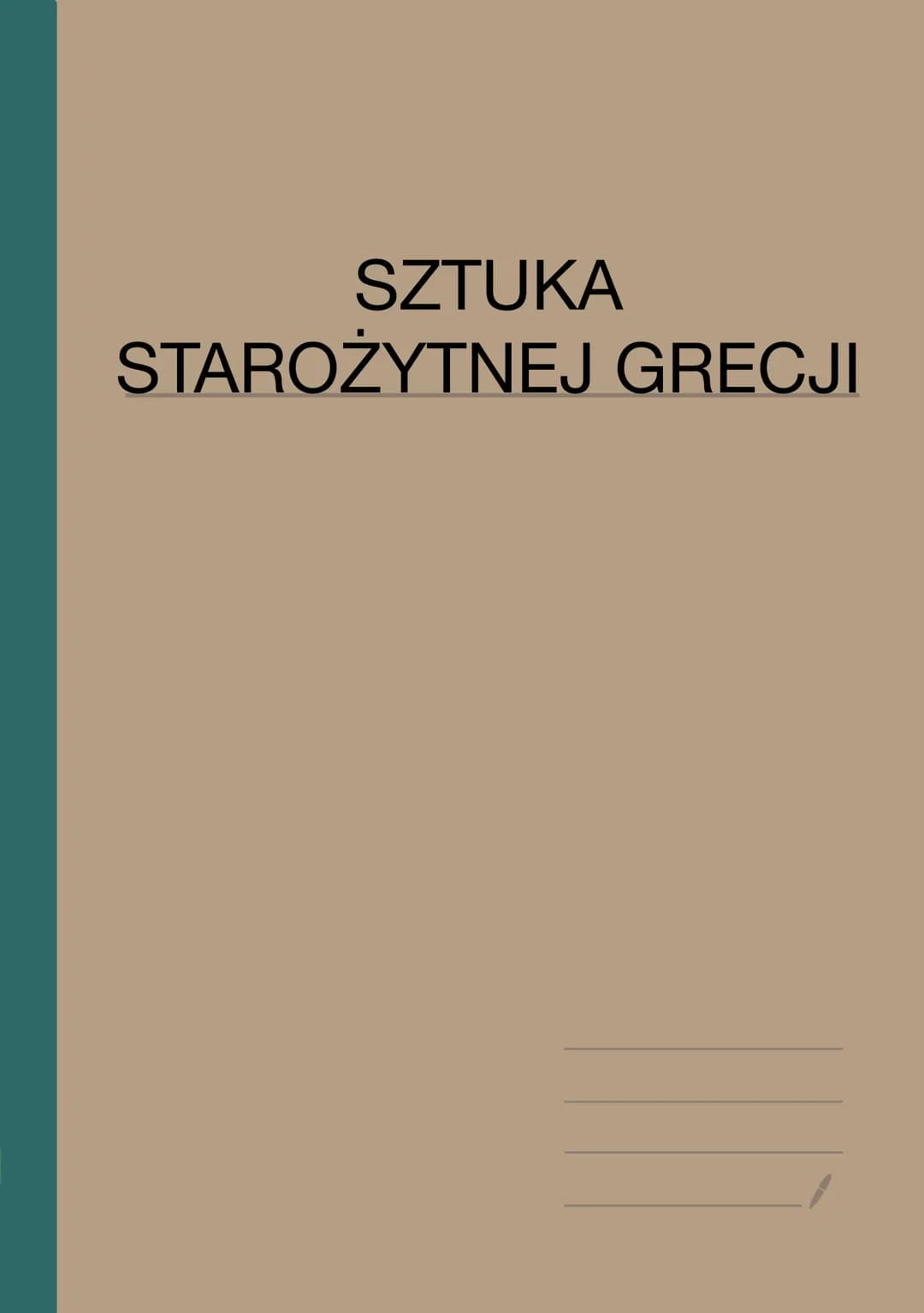 # SZTUKA
STAROŻYTNEJ GRECJI # SZTUKA STAROŻYTNEJ GRECJI
Wprowadzenie
Najazd Dorów w XII w położył kres wspaniale rozwijającej się kulturze