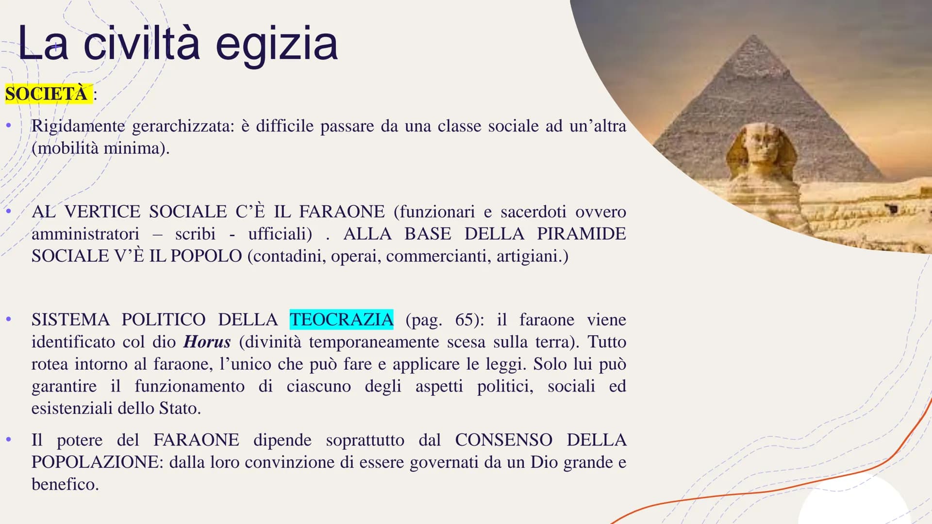 EGITTO
Nilo
R
Eufrate
Lign
MESOPOTAMIA
# La civiltà egizia
Anche sul Nilo si sviluppa una CIVILTÀ FLUVIALE. È proprio grazie all'ampio del
