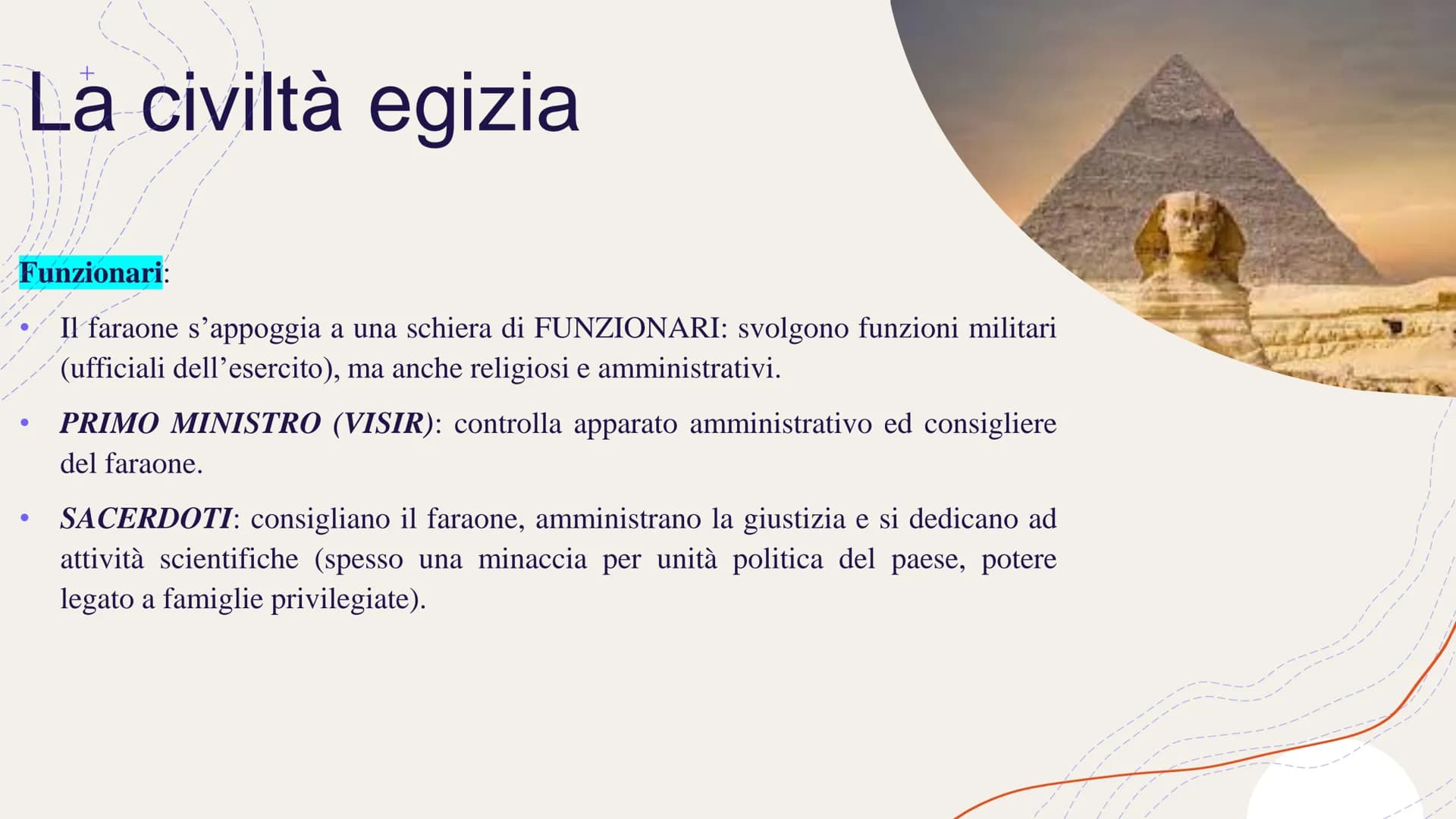 EGITTO
Nilo
R
Eufrate
Lign
MESOPOTAMIA
# La civiltà egizia
Anche sul Nilo si sviluppa una CIVILTÀ FLUVIALE. È proprio grazie all'ampio del