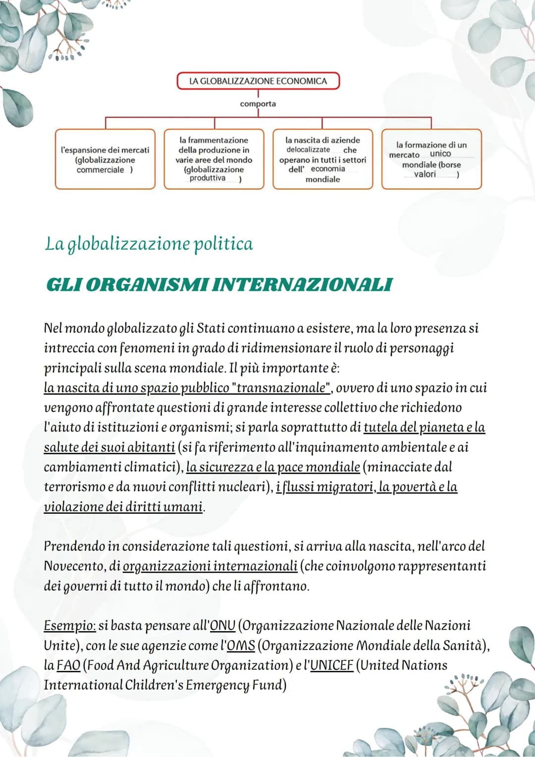 # La Globalizzazione
Un inquadramento del fenomeno
Il termine "globalizzazione" è un termine di uso recente che ha registrato
una rapida d