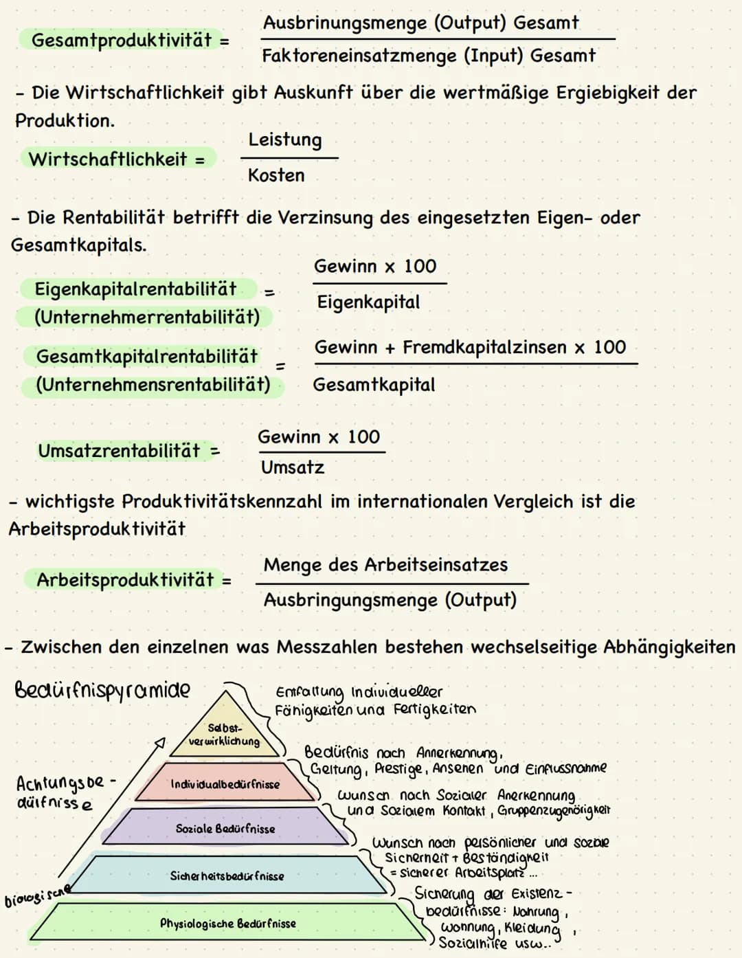 # Wirtschaft Lernzettel
Wirtschaftliche Grundlagen (Bedürfnis, Bedarf, Nachfrage)
Bedürfnis: Alle Wirtschaftlichen Wünsche der Menschen, i.