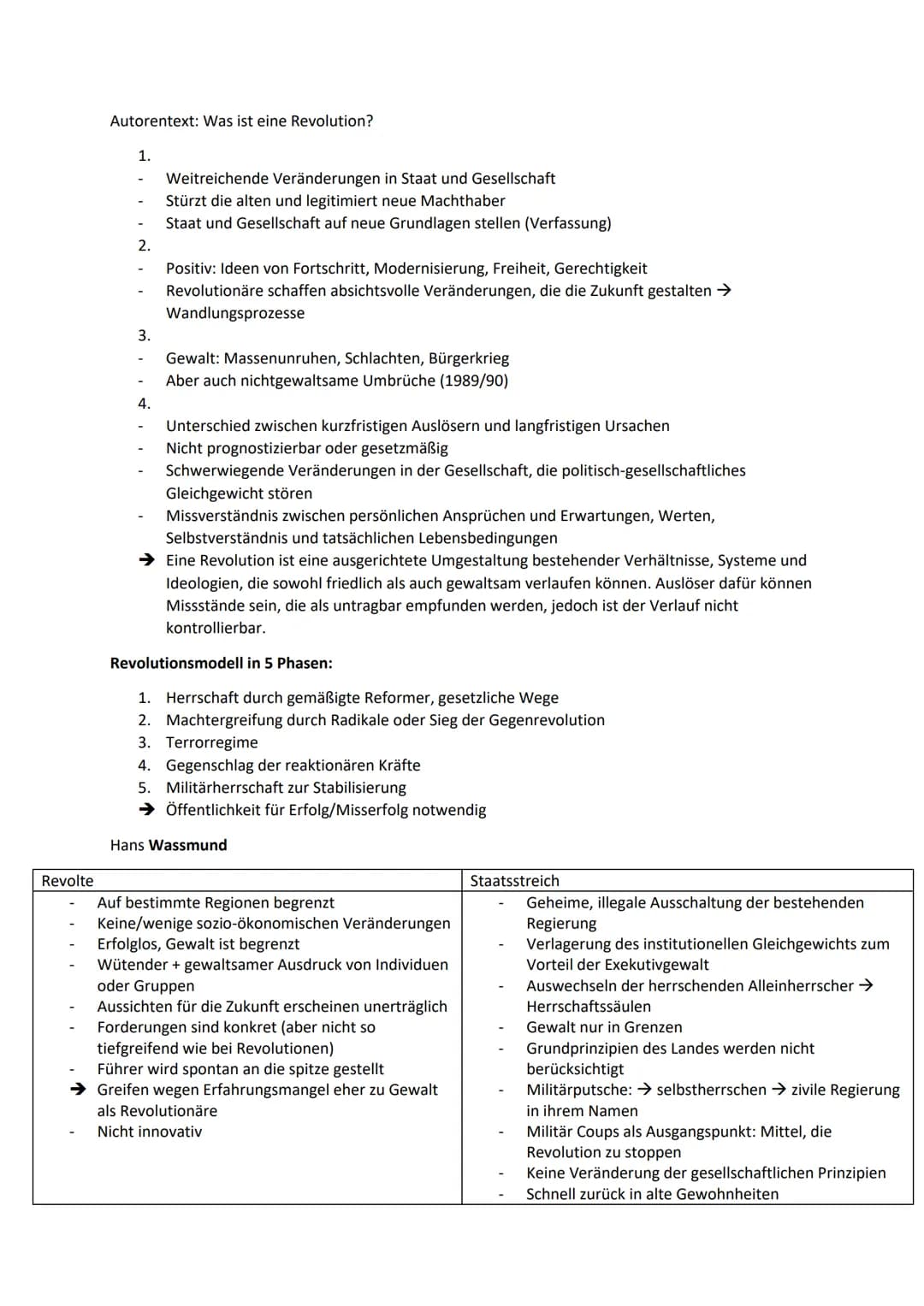 # 1. Semester: Krisen, Revolutionen und Umbrüche
Unterschiedliche Formen von Krisen
Politische Krise
Eine politische Krise entsteht, wenn