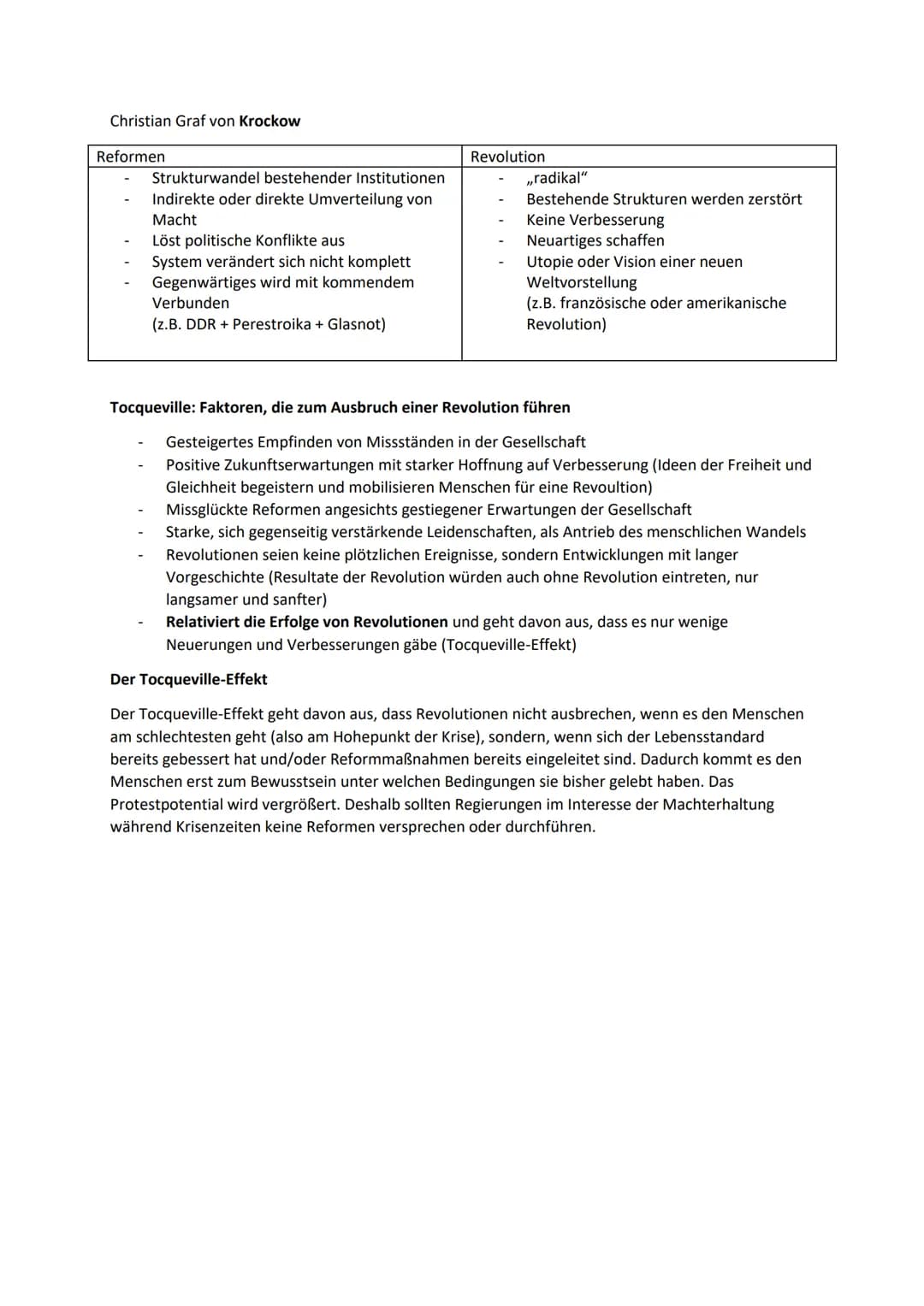 # 1. Semester: Krisen, Revolutionen und Umbrüche
Unterschiedliche Formen von Krisen
Politische Krise
Eine politische Krise entsteht, wenn