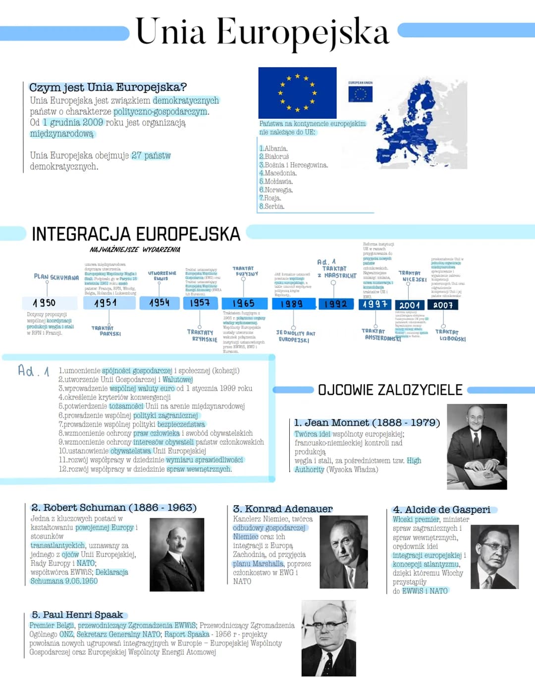 # Unia Europejska
Czym jest Unia Europejska?
Unia Europejska jest związkiem demokratycznych
państw o charakterze polityczno-gospodarczym.
O