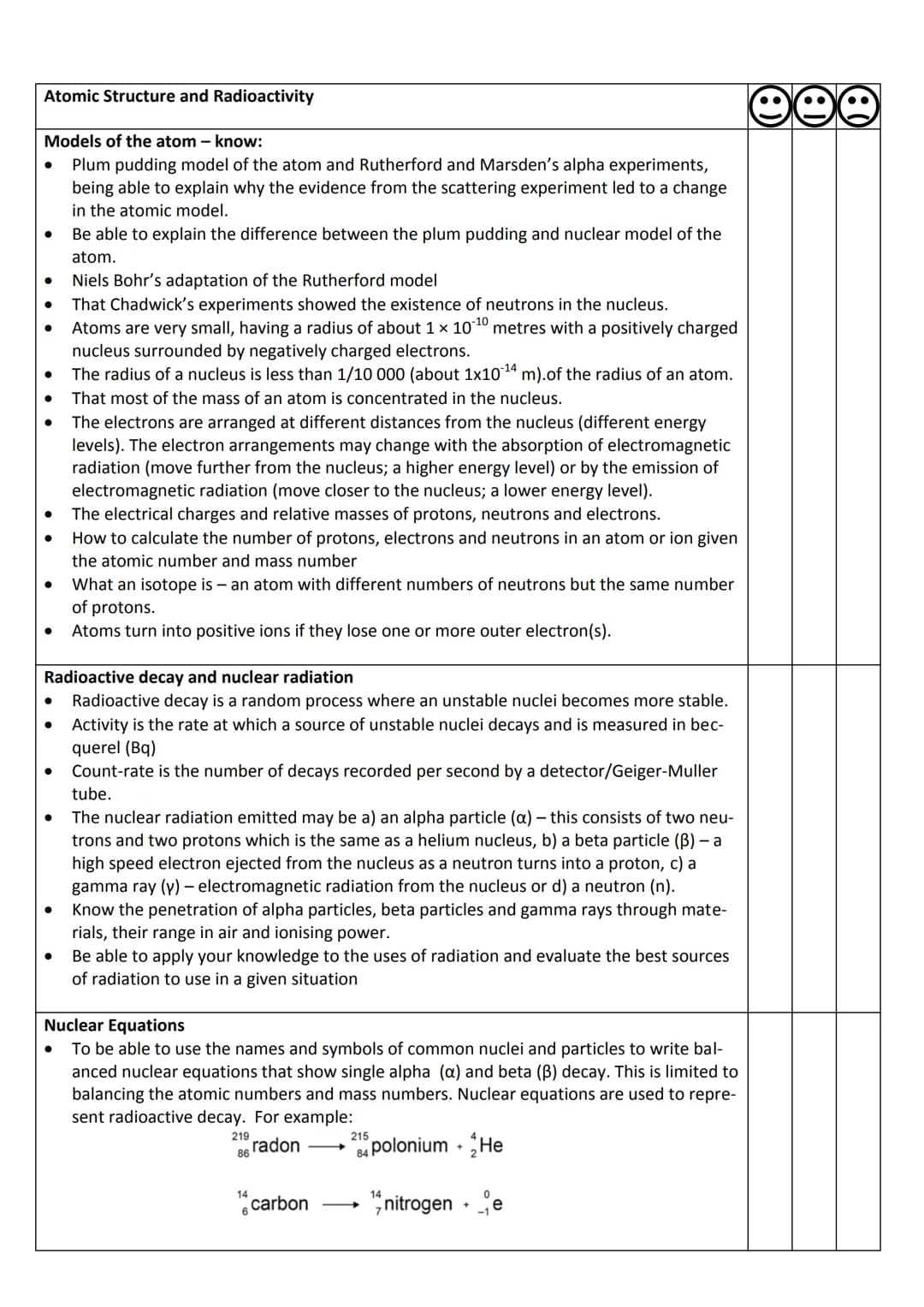 # Year 10 AQA GCSE Physics Revision Booklet
Particle model of matter
Density of materials - know
- the density of a material is defined by