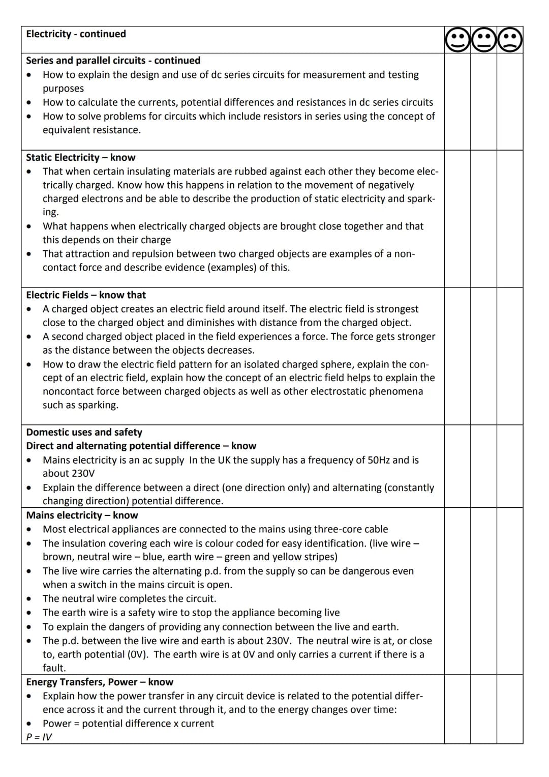 # Year 10 AQA GCSE Physics Revision Booklet
Particle model of matter
Density of materials - know
- the density of a material is defined by