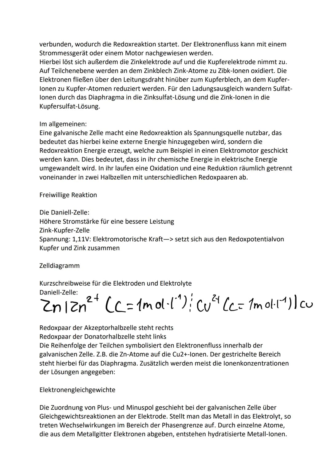 # Elektrochemie
Elektronengasmodell
- Charakteristische Eigenschaften der
Metalle lassen sich erklären
- Metallstück: Metall-Kationen, d
