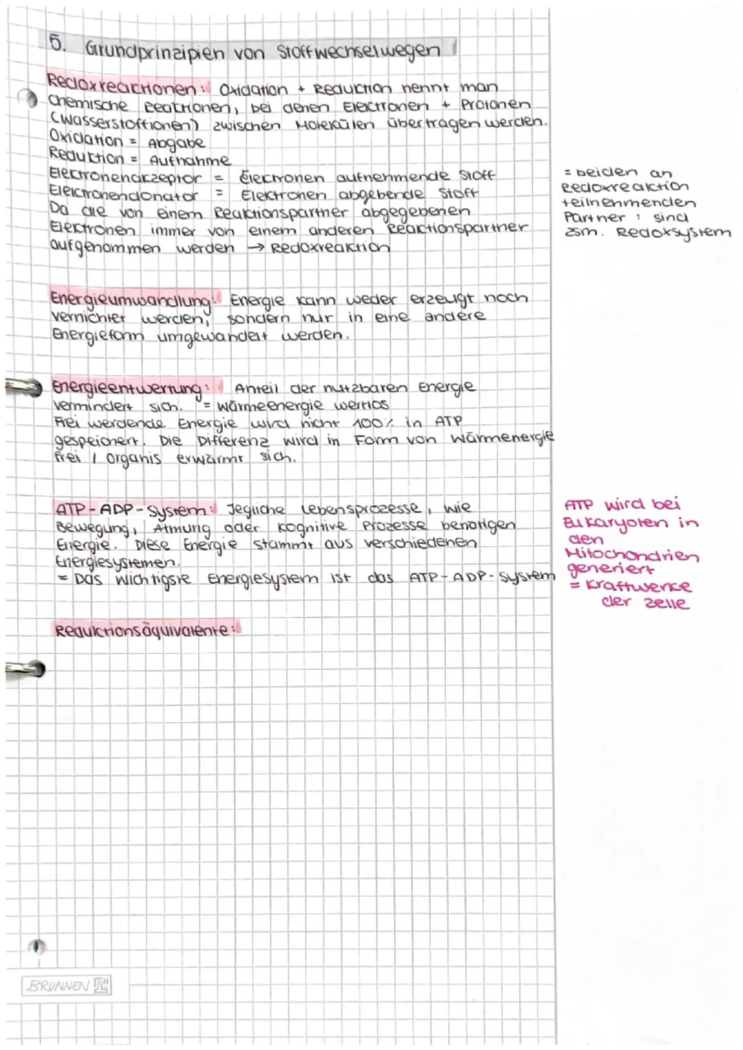 Dissimilation/
Energiestoffwechsel
ABITUR # Dissimilation
1. Fachbegriffe zum Energiestoffwechsel erklären
- Dissimi lation
Energiestof