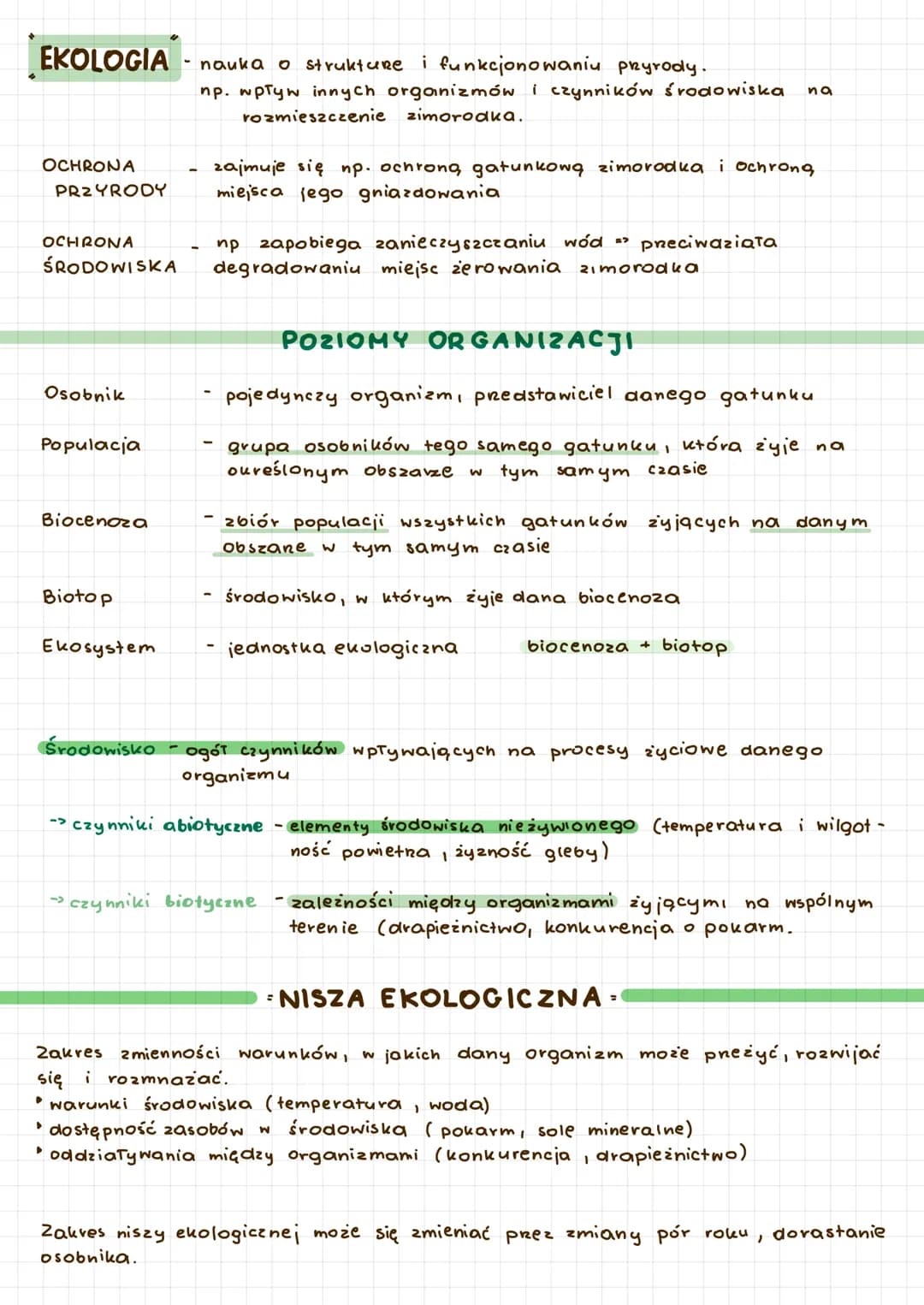 # EKOLOGIA
- nauka o strukturze i funkcjonowaniu pryrody.
np. wpływ innych organizmów i czynników środowiska na
rozmieszczenie zimorodka.
#