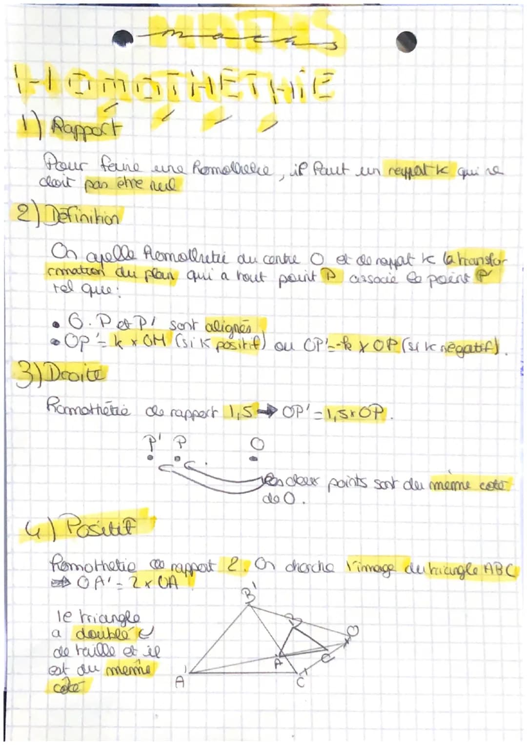 1-HOMOTHEтніе
1) Rapport
Pour faire une Romolkeke, il faut un reppat k qui re
cloit pas être neul
2) Definition
On apelle Romollretie du