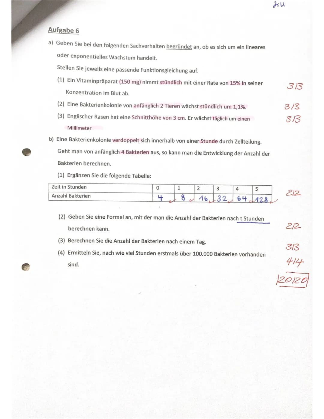 Jill
Mathe GK EF/1. Hj.
2. Klausur
Teil 1 (hilfsmittelfreier Teil)
21.12.2020
218
313
313
18/9/
Aufgabe 1
a) Geben Sie die Funktions