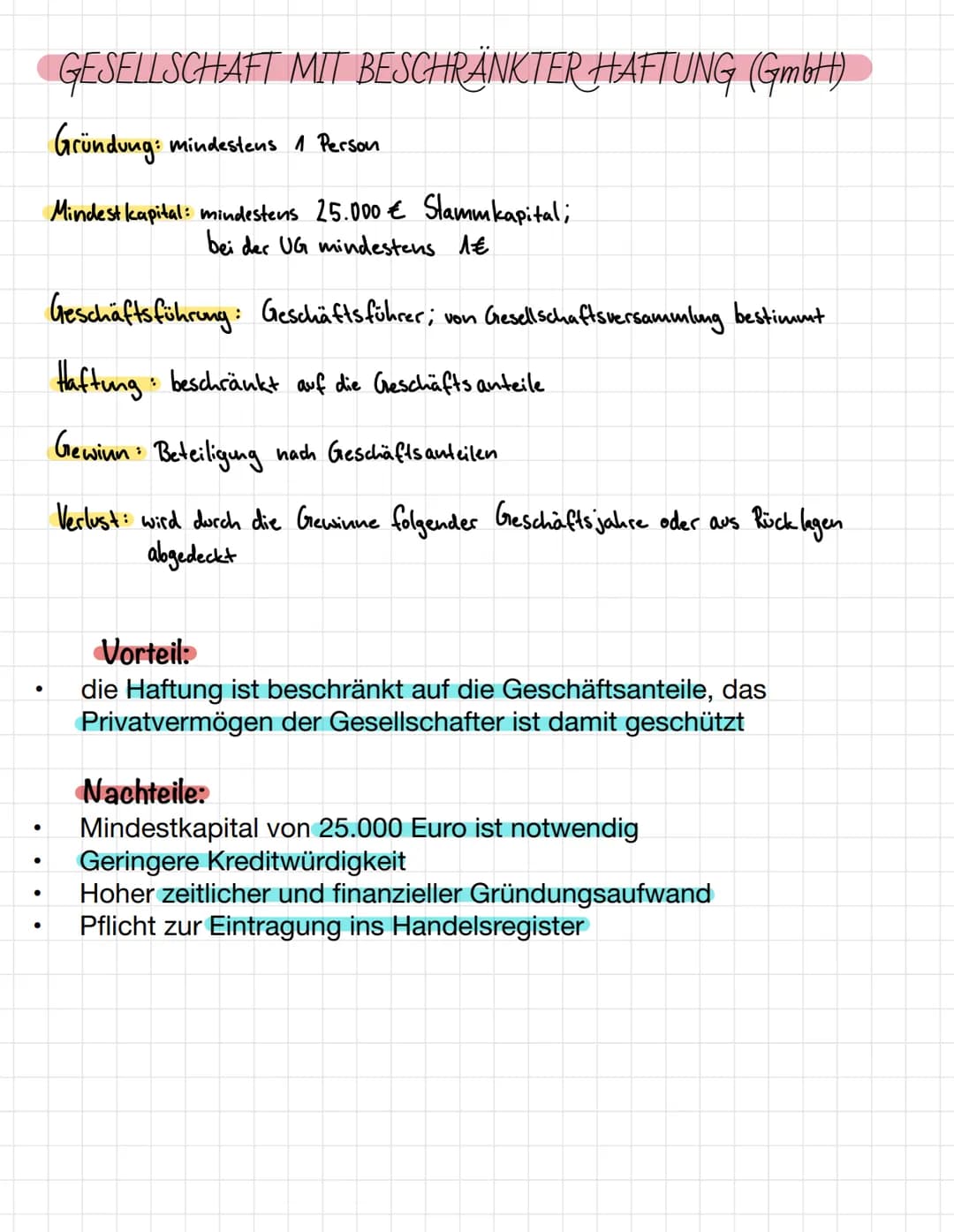 # Rechtsformen
OHG
Gründung: mindestens 2 Gesellschafter
Mindestkapital: kein Mindest kapital notwendig
Geschäftsführung: jeder Gesellsc
