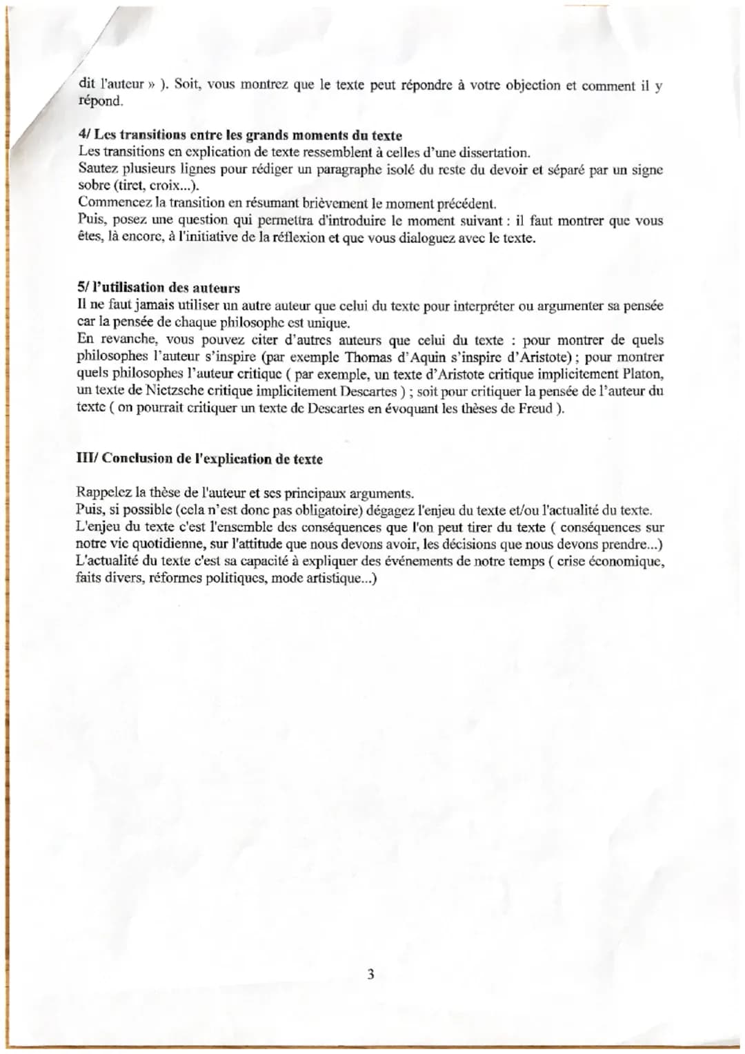 andyser 2 phorases or in tpos Enf tipo
Explication de texte en philosophie. Méthodologie. Terminales
Malgré certaines différences, l'expli