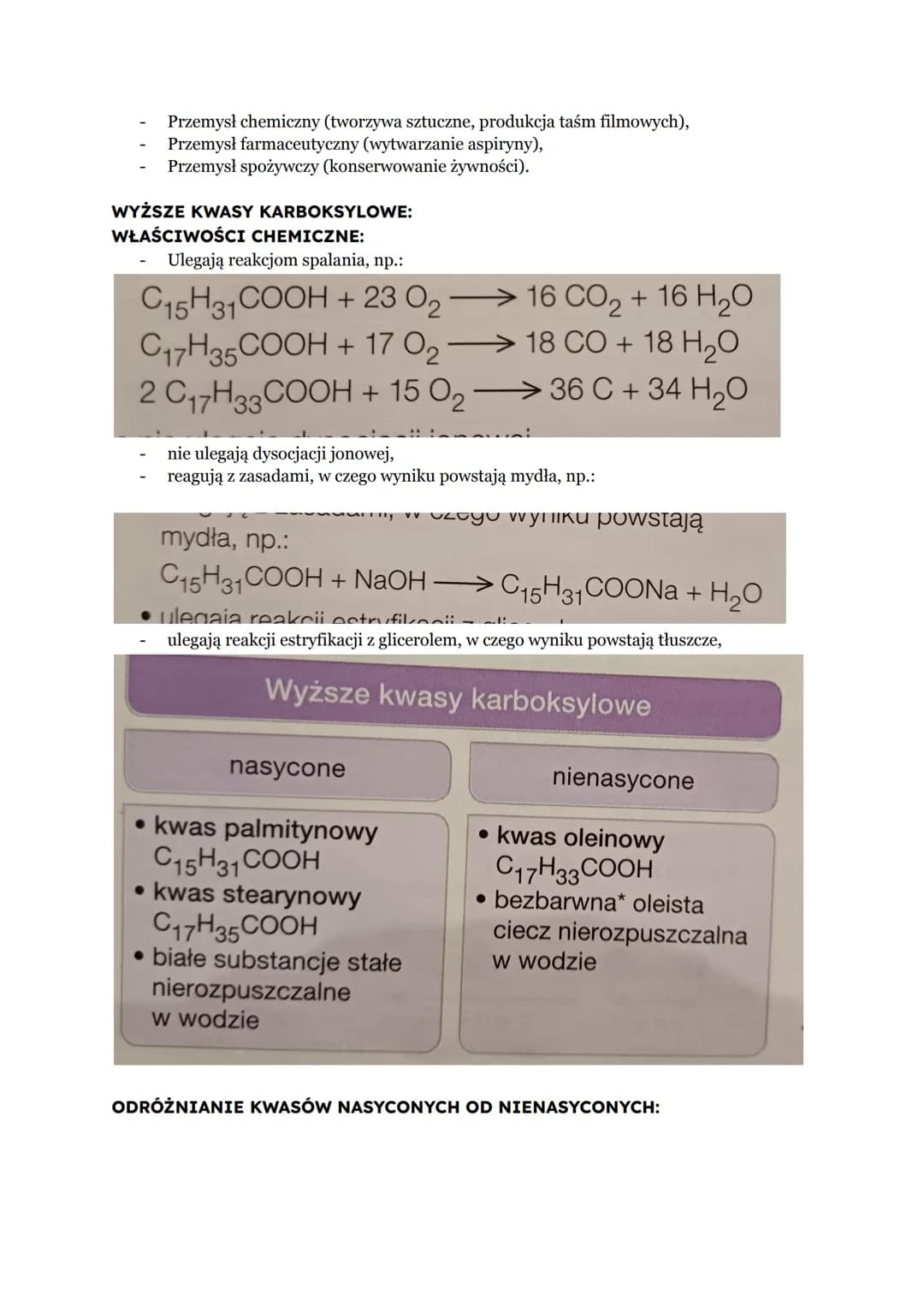 - Przemysł chemiczny (tworzywa sztuczne, produkcja taśm filmowych),
- Przemysł farmaceutyczny (wytwarzanie aspiryny),
- Przemysł spożywczy (