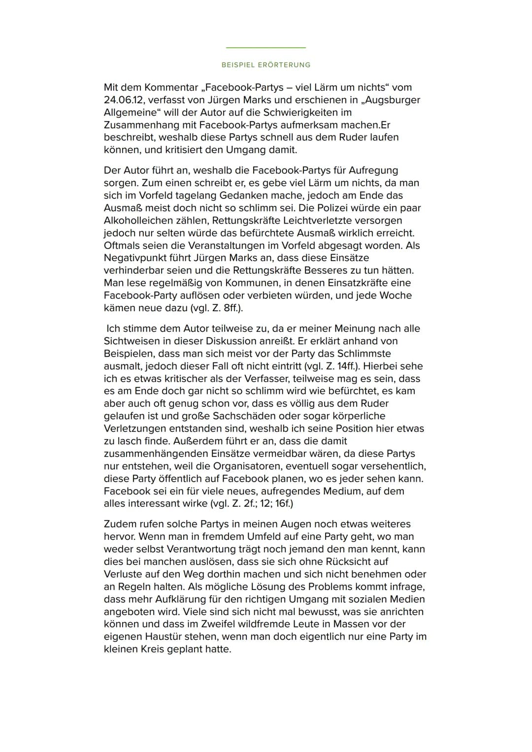 # Textgebundene Erörterung
VORBEREITUNG
1. TEXT SORGFÄLTIG LESEN
- TEXT GRÜNDLICH DURCHLESEN UND VERSTEHEN
WICHTIGE STELLEN UND SCHLÜSSEL